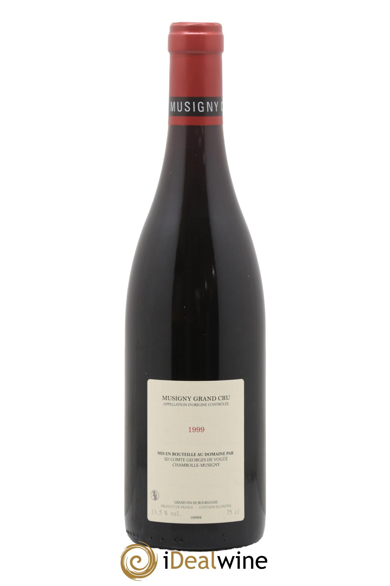 Musigny Grand Cru Cuvée Vieilles Vignes Comte Georges de Vogüé 1999 - Lot de 1 bouteille - 1