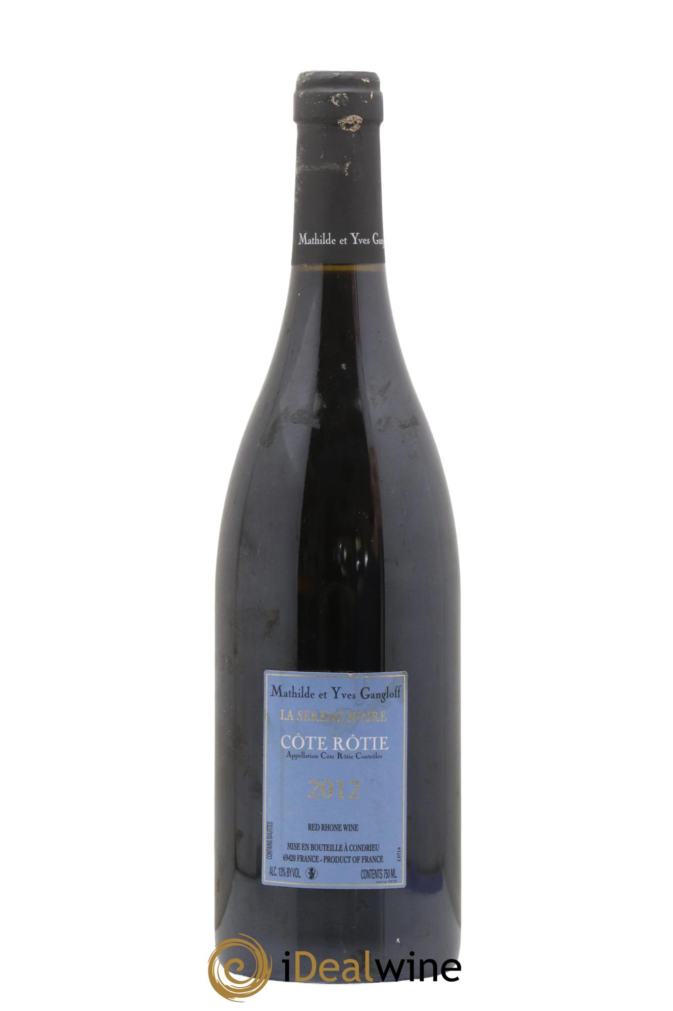 Côte-Rôtie La Sereine Noire Gangloff (Domaine)  2012 - Lot de 1 bouteille - 1