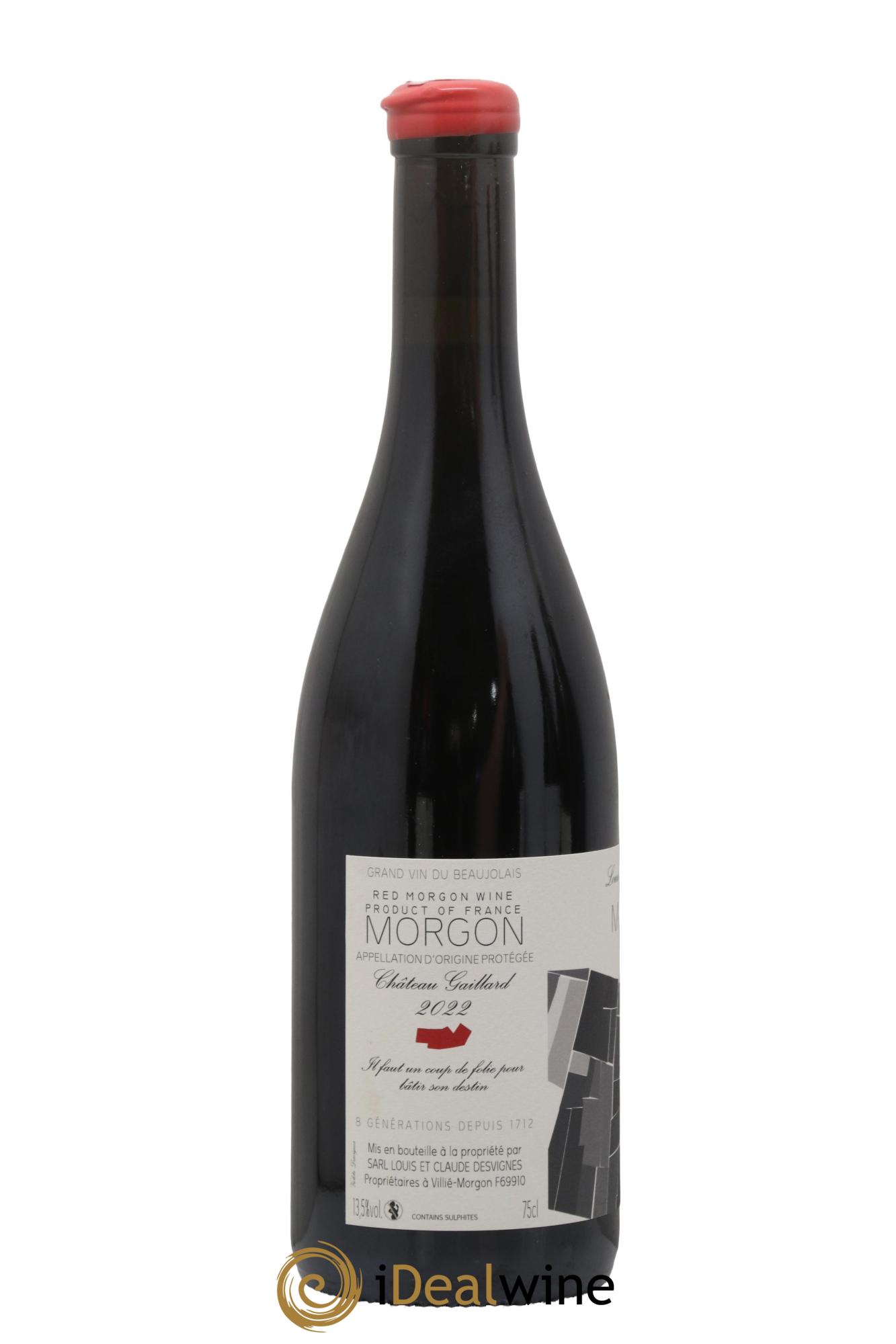 Morgon Château Gaillard Louis-Claude Desvignes 2022 - Posten von 1 Flasche - 1