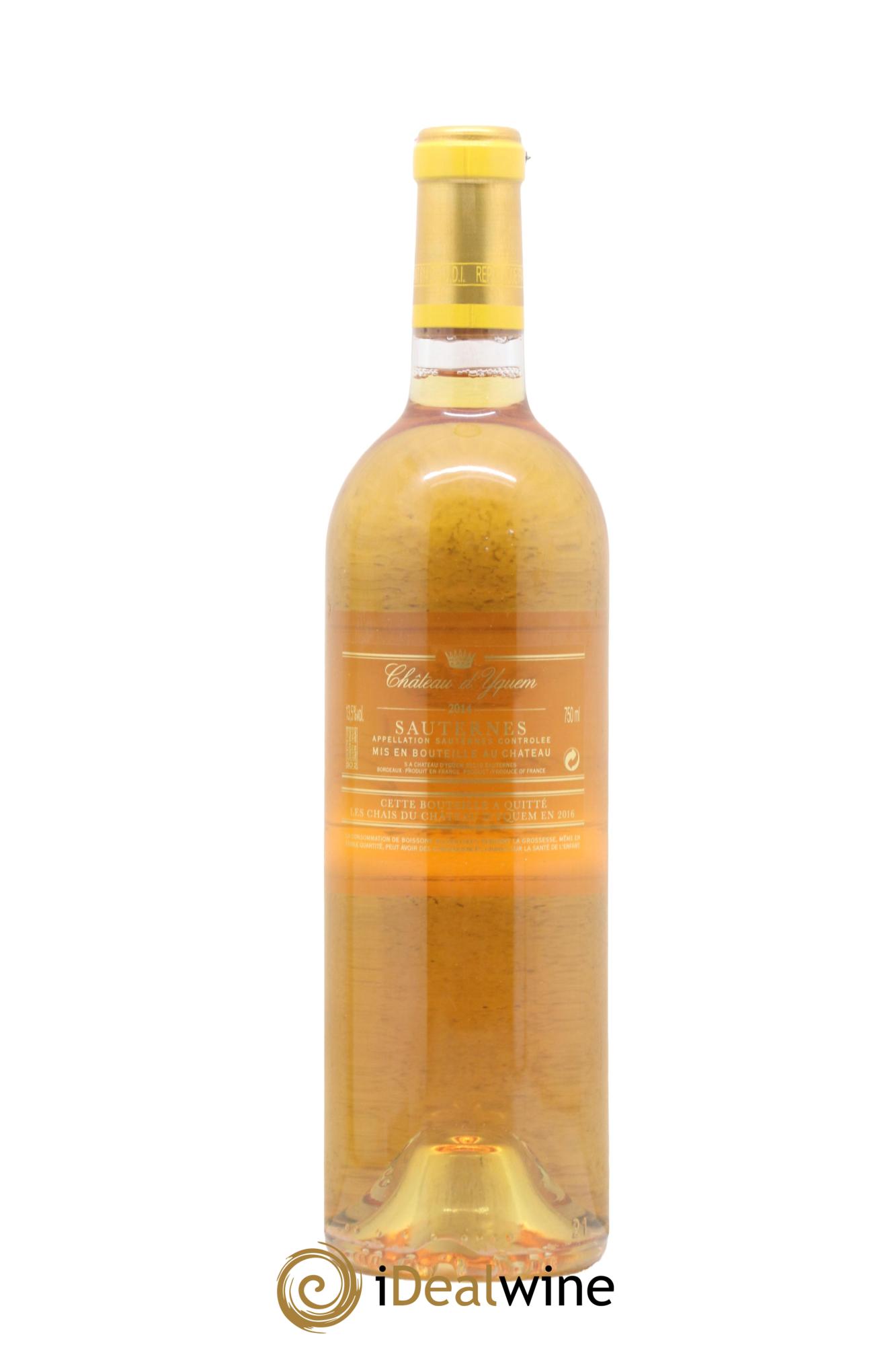 Château d' Yquem 1er Cru Classé Supérieur 2014 - Lot of 1 bottle - 1