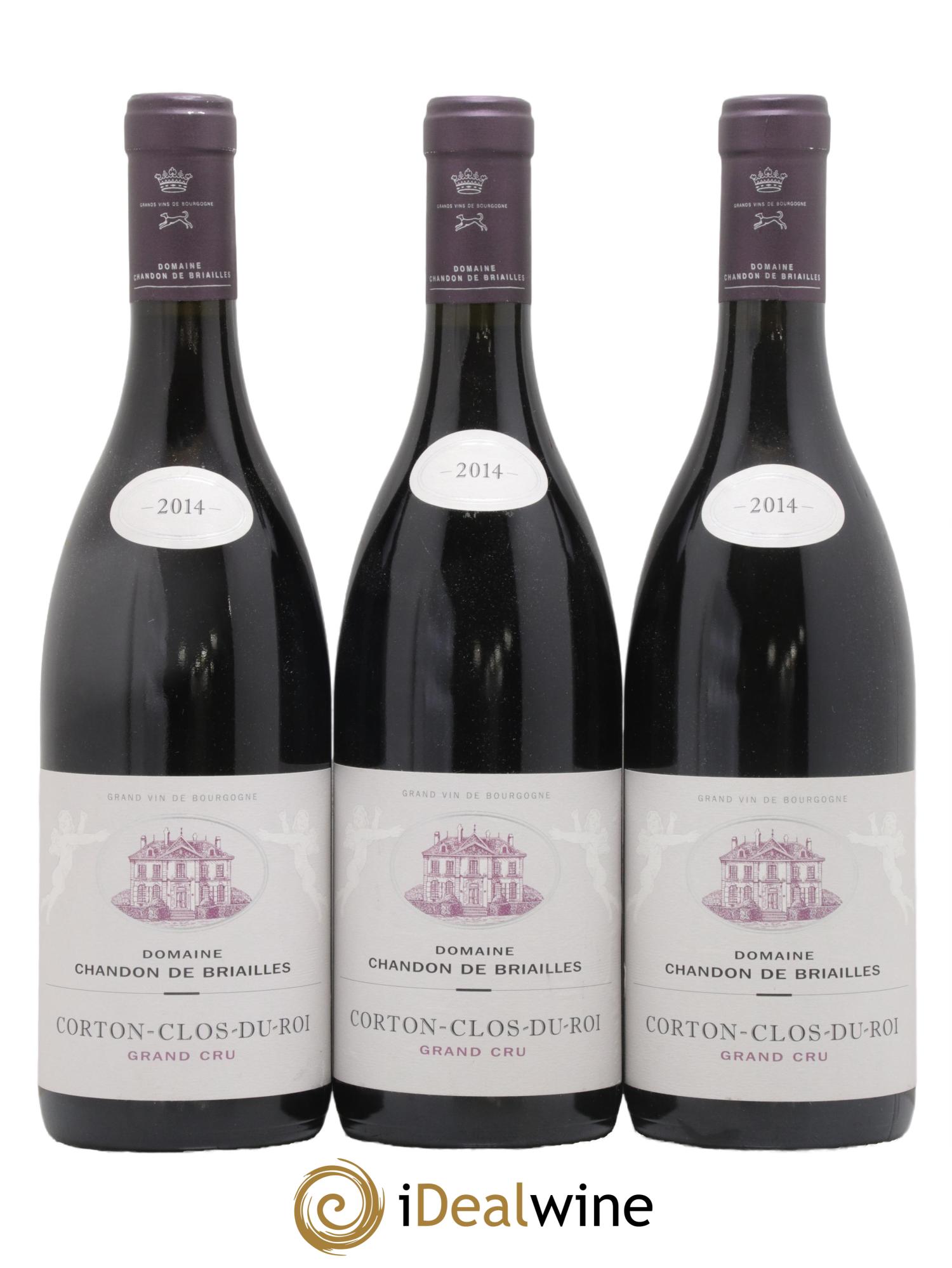 Corton Grand Cru Clos du Roi Chandon de Briailles 2014 - Lot de 3 bouteilles - 0