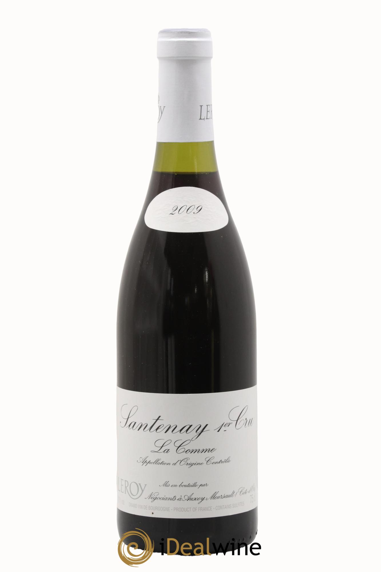 Santenay 1er Cru La Comme Leroy SA 2009 - Lot of 1 bottle - 0