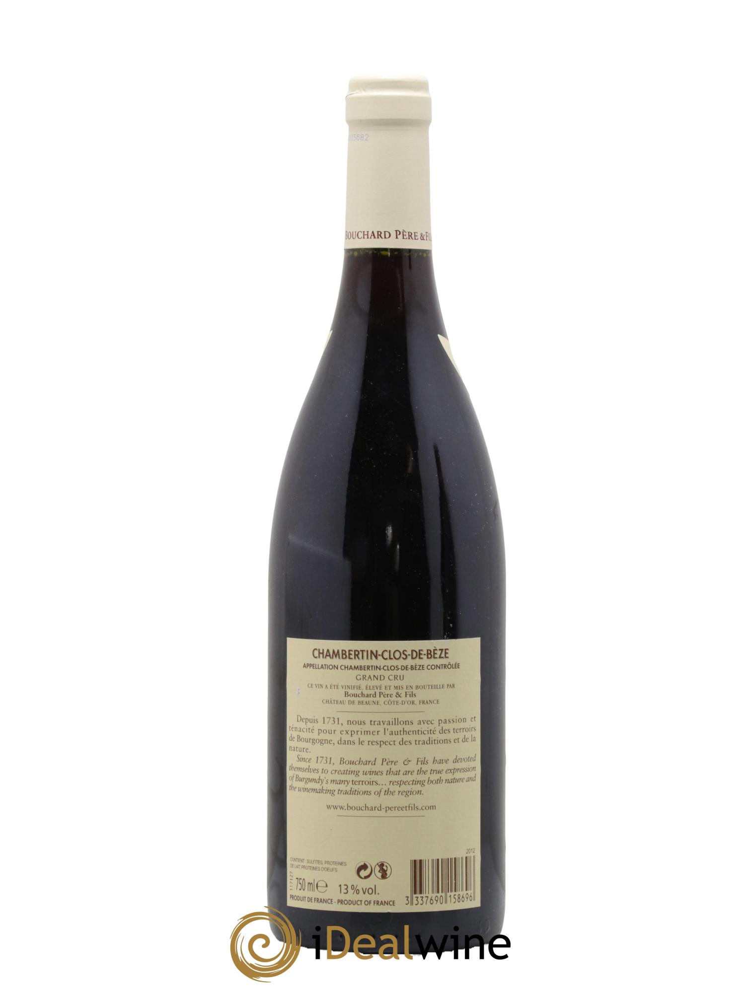 Chambertin Clos de Bèze Grand Cru Bouchard Père & Fils 2012 - Posten von 1 Flasche - 1