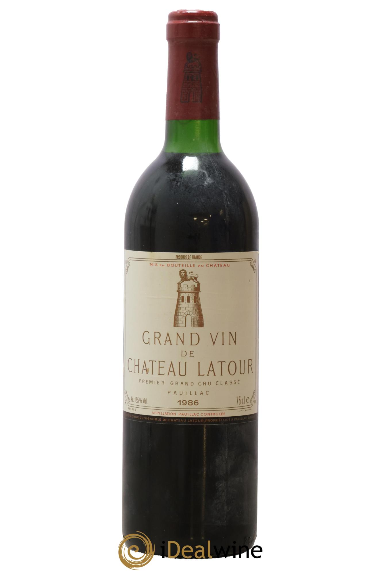 Château Latour 1er Grand Cru Classé 1986 - Posten von 1 Flasche - 0