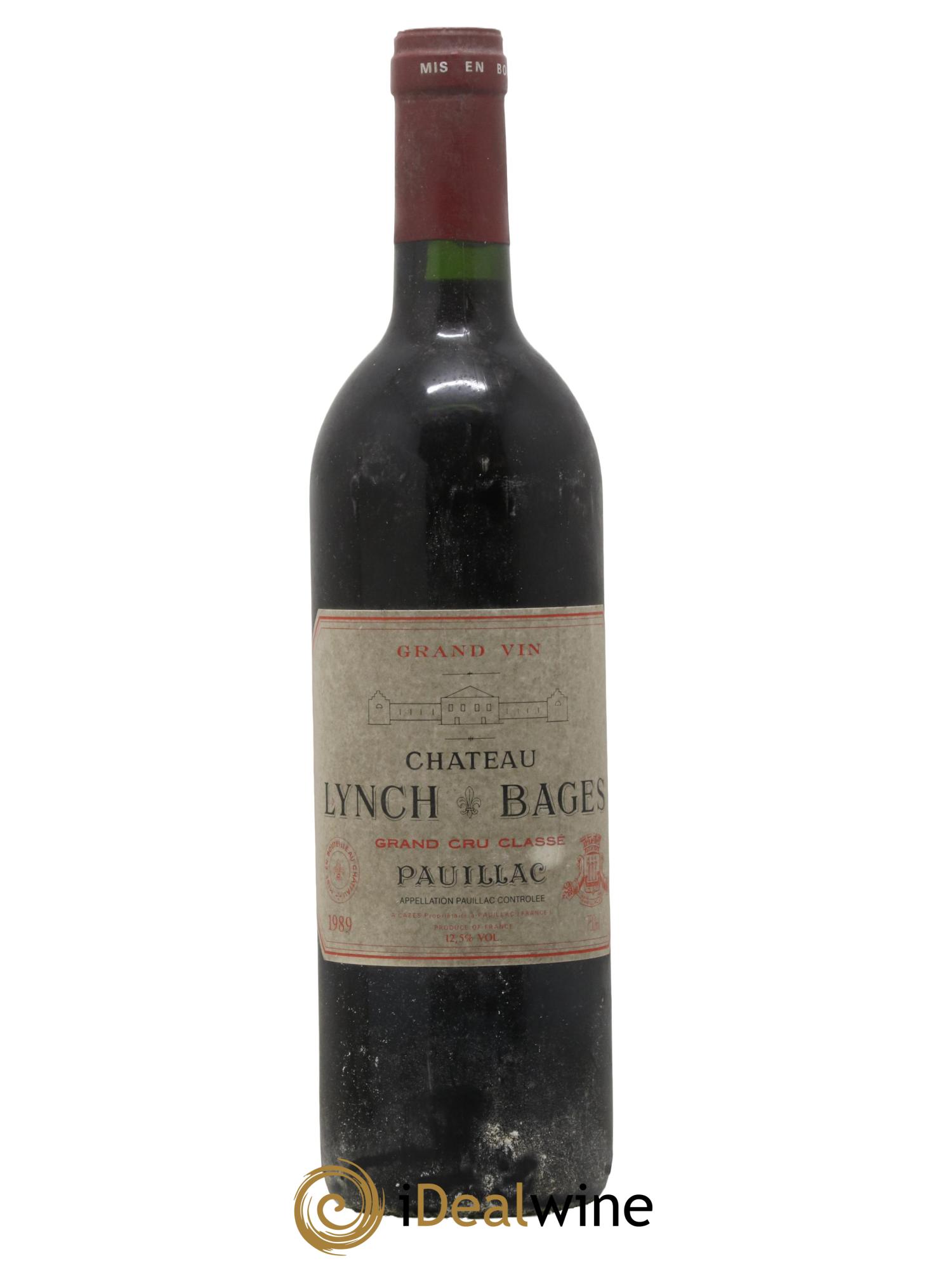 Château Lynch Bages 5ème Grand Cru Classé 1989 - Lot de 1 bouteille - 0
