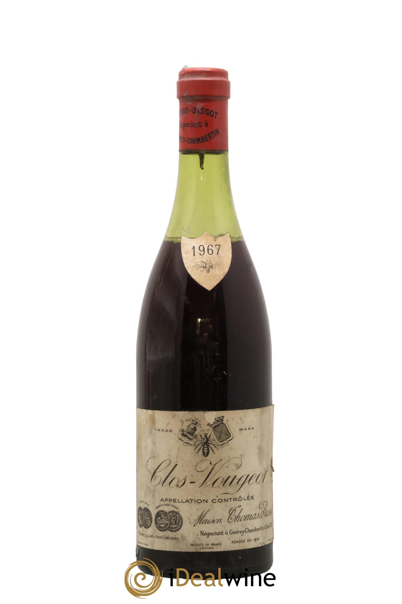 Clos de Vougeot Grand Cru 1967 - Lote de 1 botella - 0