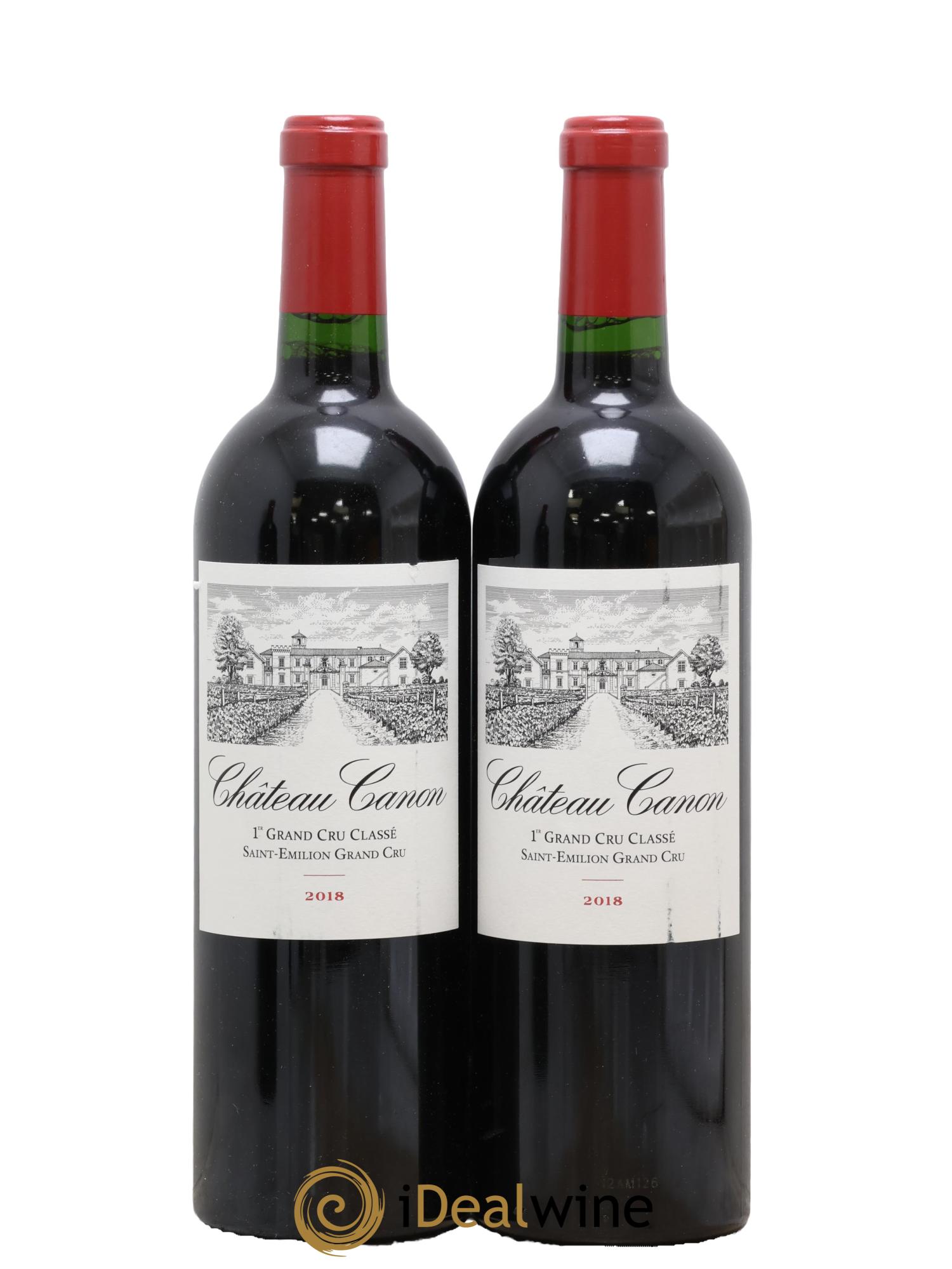 Château Canon 1er Grand Cru Classé B 2018 - Lot de 2 bouteilles - 0