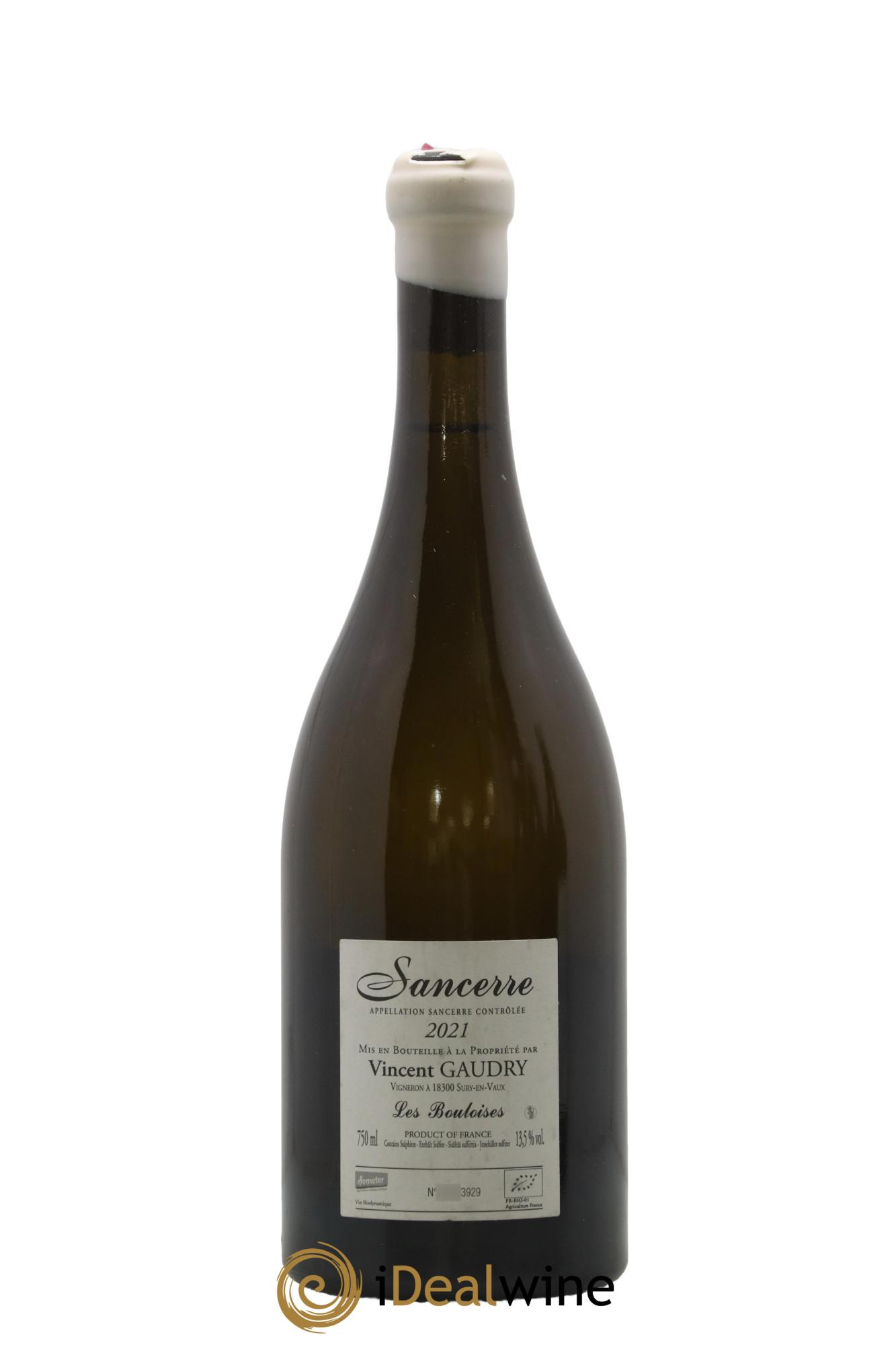 Sancerre A mi-chemin Vincent Gaudry 2021 - Posten von 1 Flasche - 1
