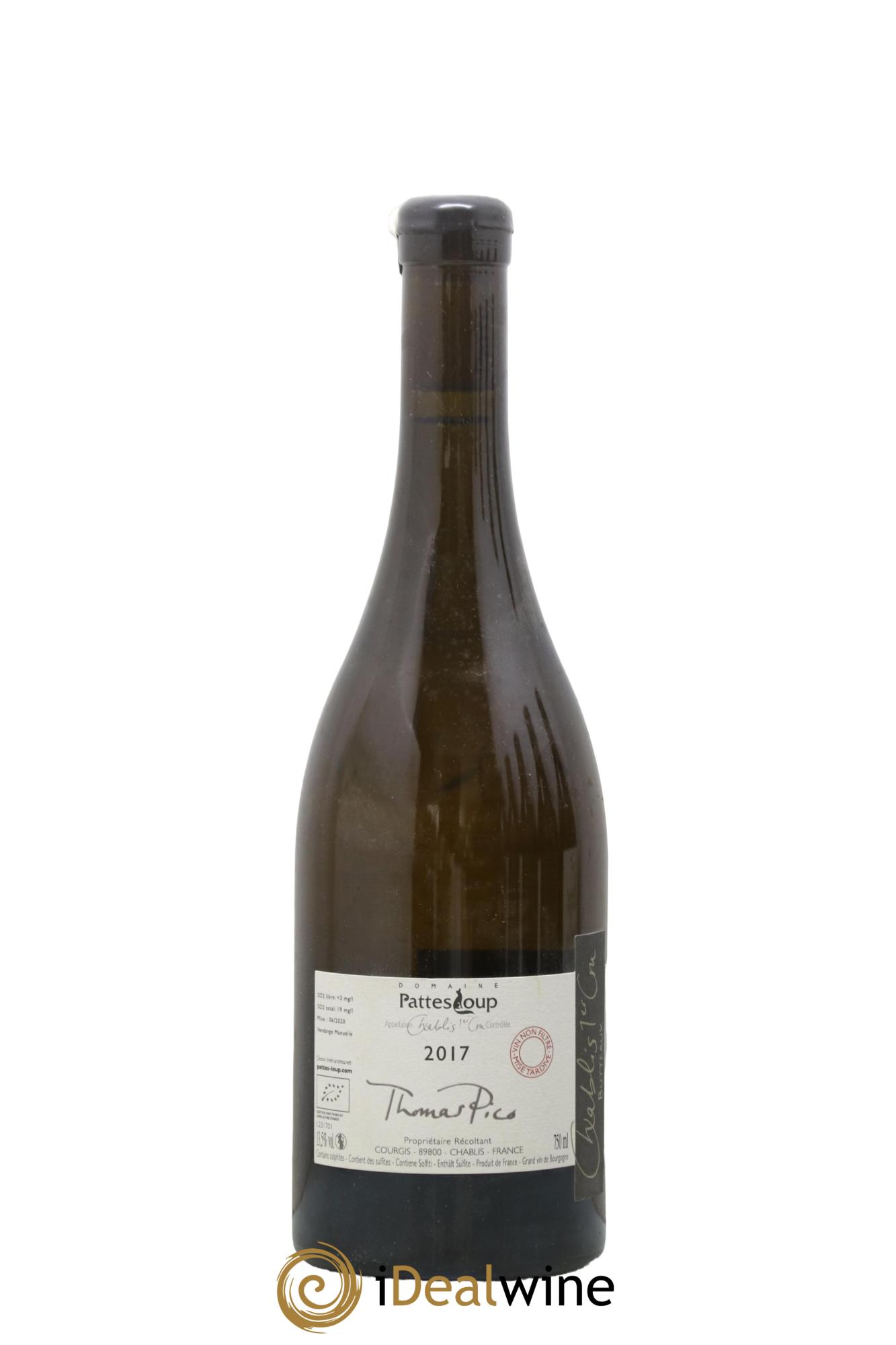 Chablis 1er Cru Butteaux Pattes Loup (Domaine) 2017 - Lot de 1 bouteille - 1