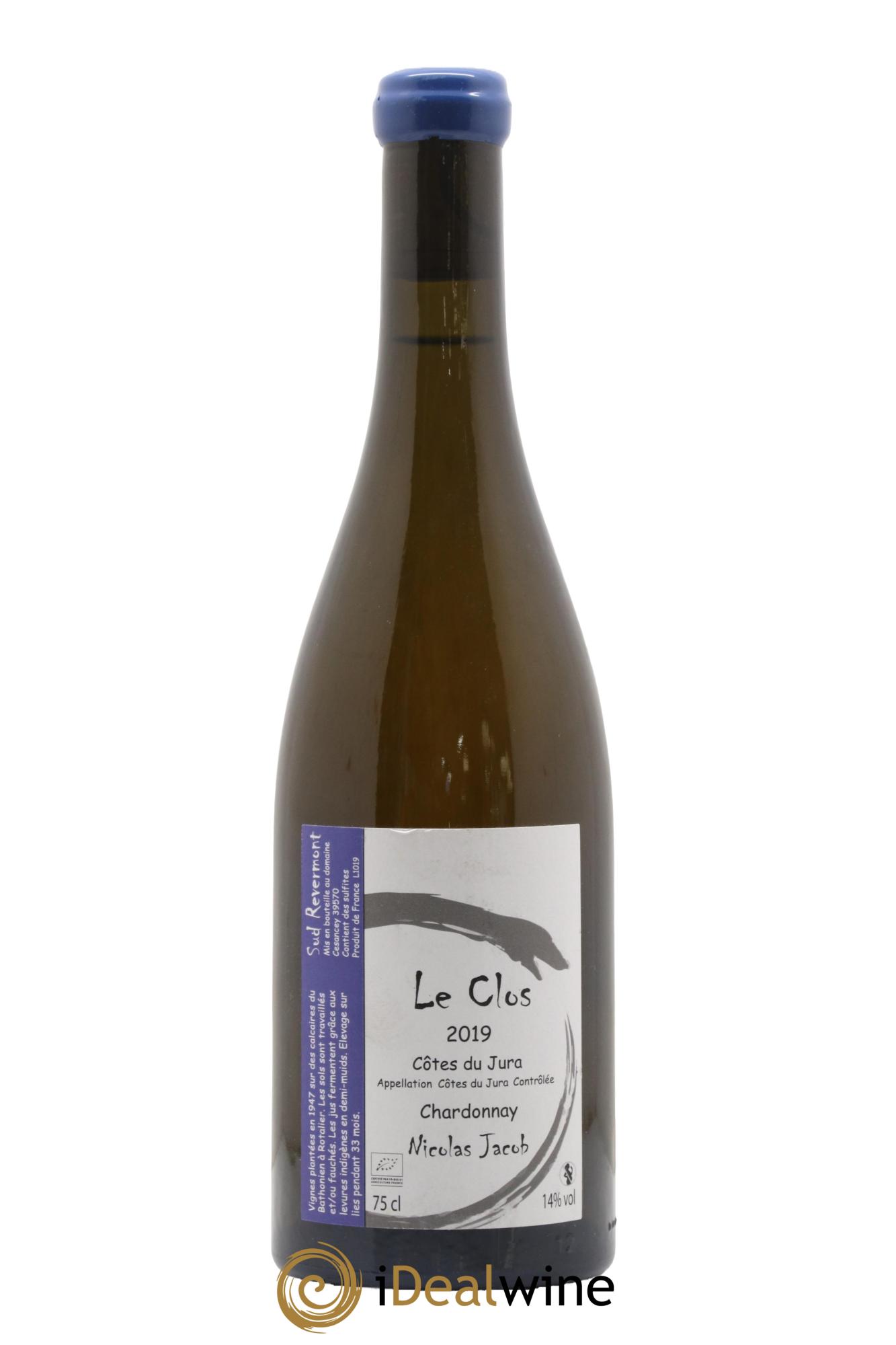 Côtes du Jura Chardonnay Le Clos Nicolas Jacob 2019 - Lot of 1 bottle - 0