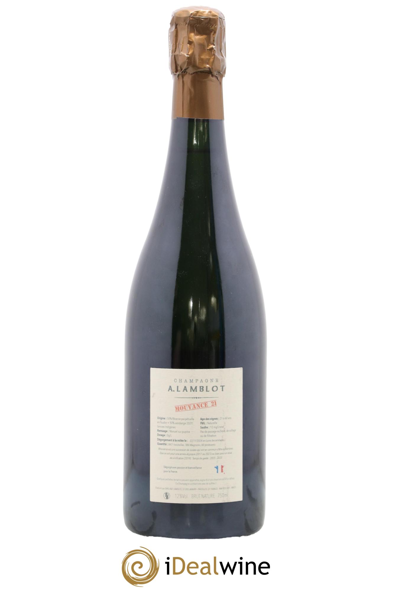Champagne Mouvance 21 Maison Lamblot - Lot de 1 bouteille - 1