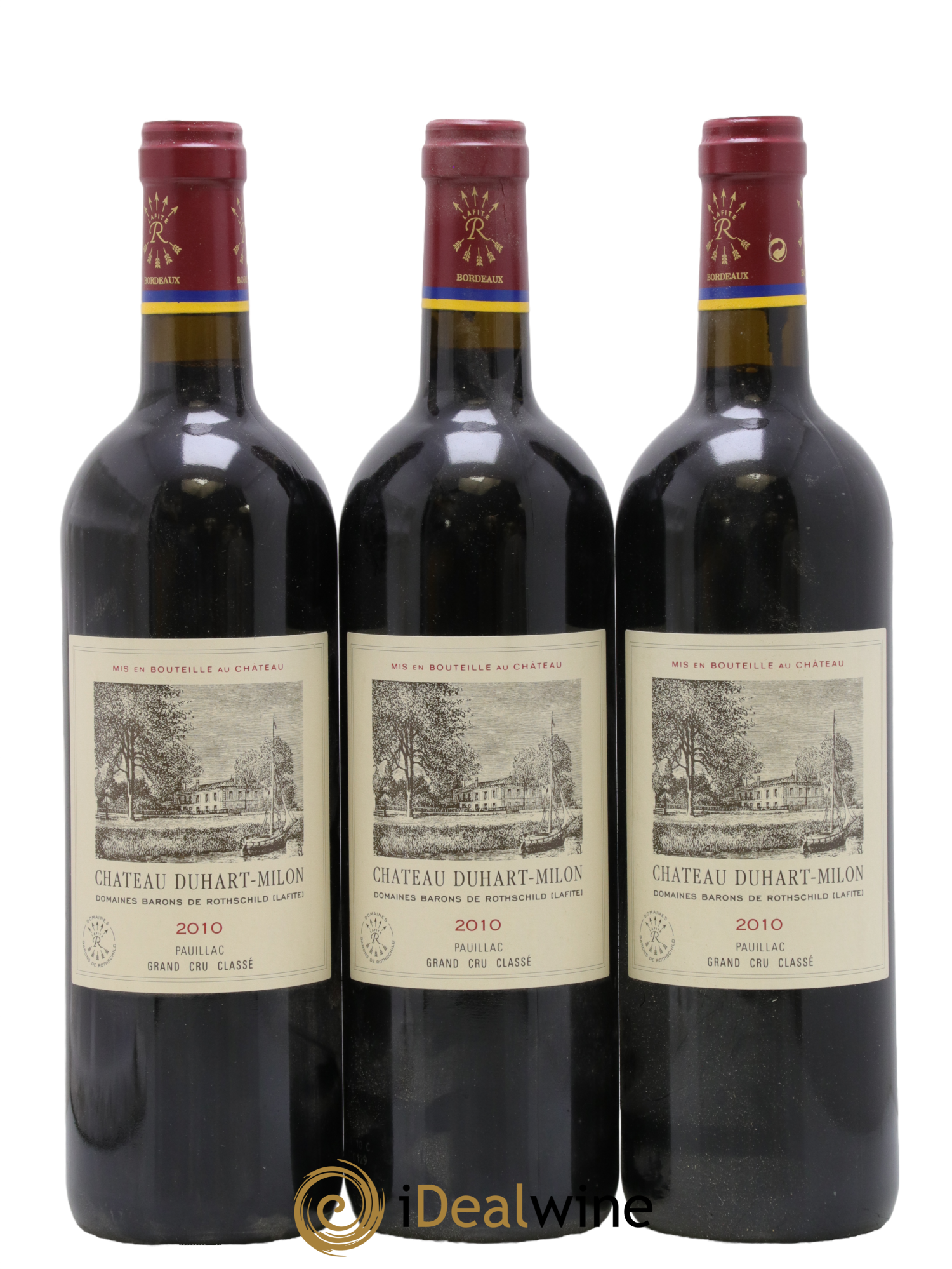 Château Duhart-Milon 4ème Grand Cru Classé 2010 - Lot de 3 bouteilles - 0
