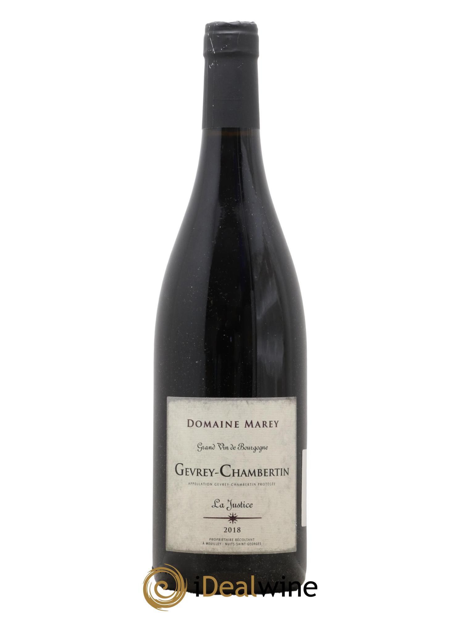Gevrey-Chambertin La Justice Domaine Marey 2018 - Lot de 1 bouteille - 0