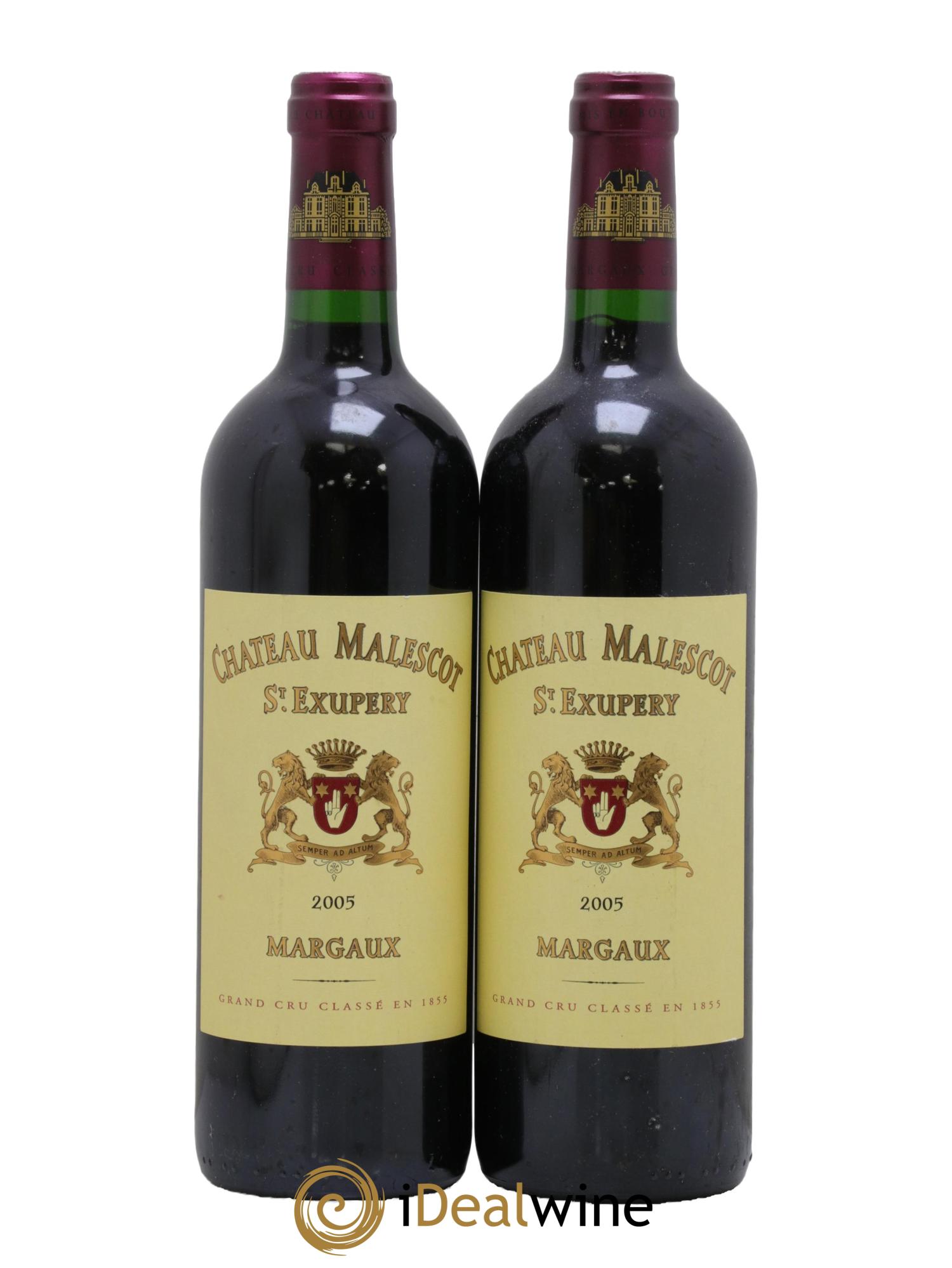 Château Malescot Saint-Exupéry 3ème Grand Cru Classé 2005 - Lot of 2 bottles - 0