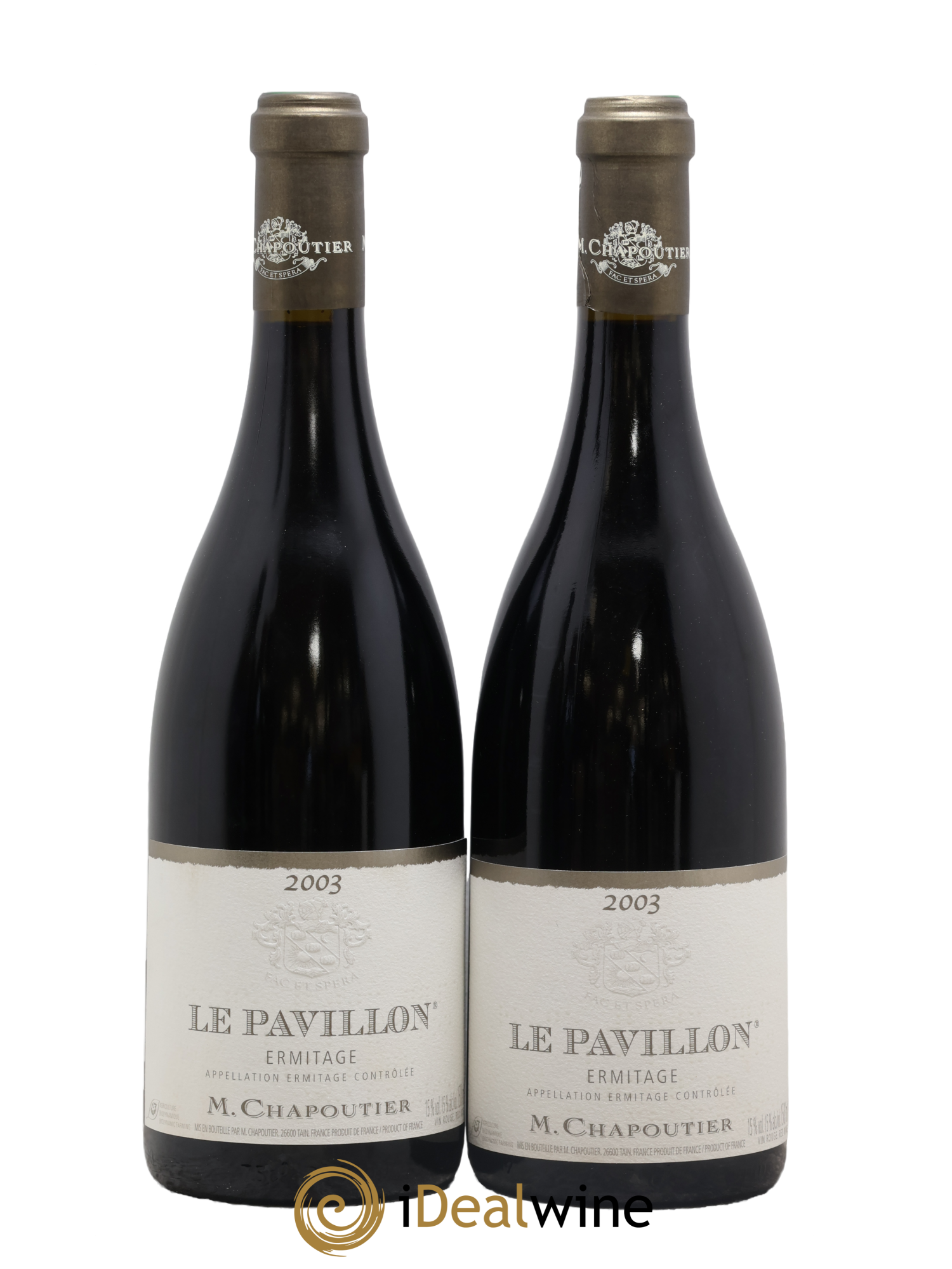 Hermitage Ermitage Le Pavillon Chapoutier 2003 - Lot of 2 bottles - 0