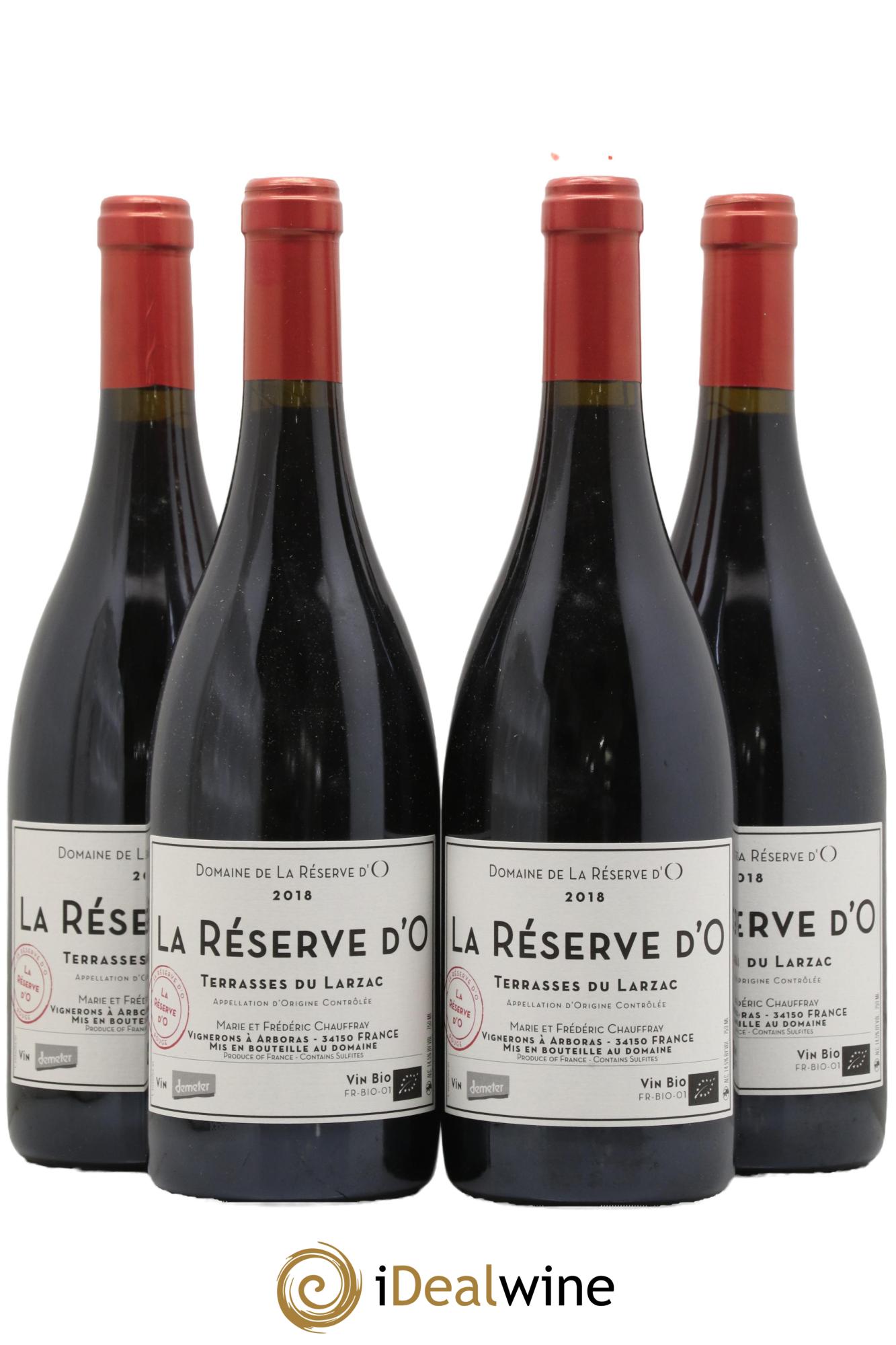 Coteaux du Languedoc Terrasses du Larzac La Réserve d'O Domaine La Réserve d'O 2018 - Lot of 4 bottles - 0