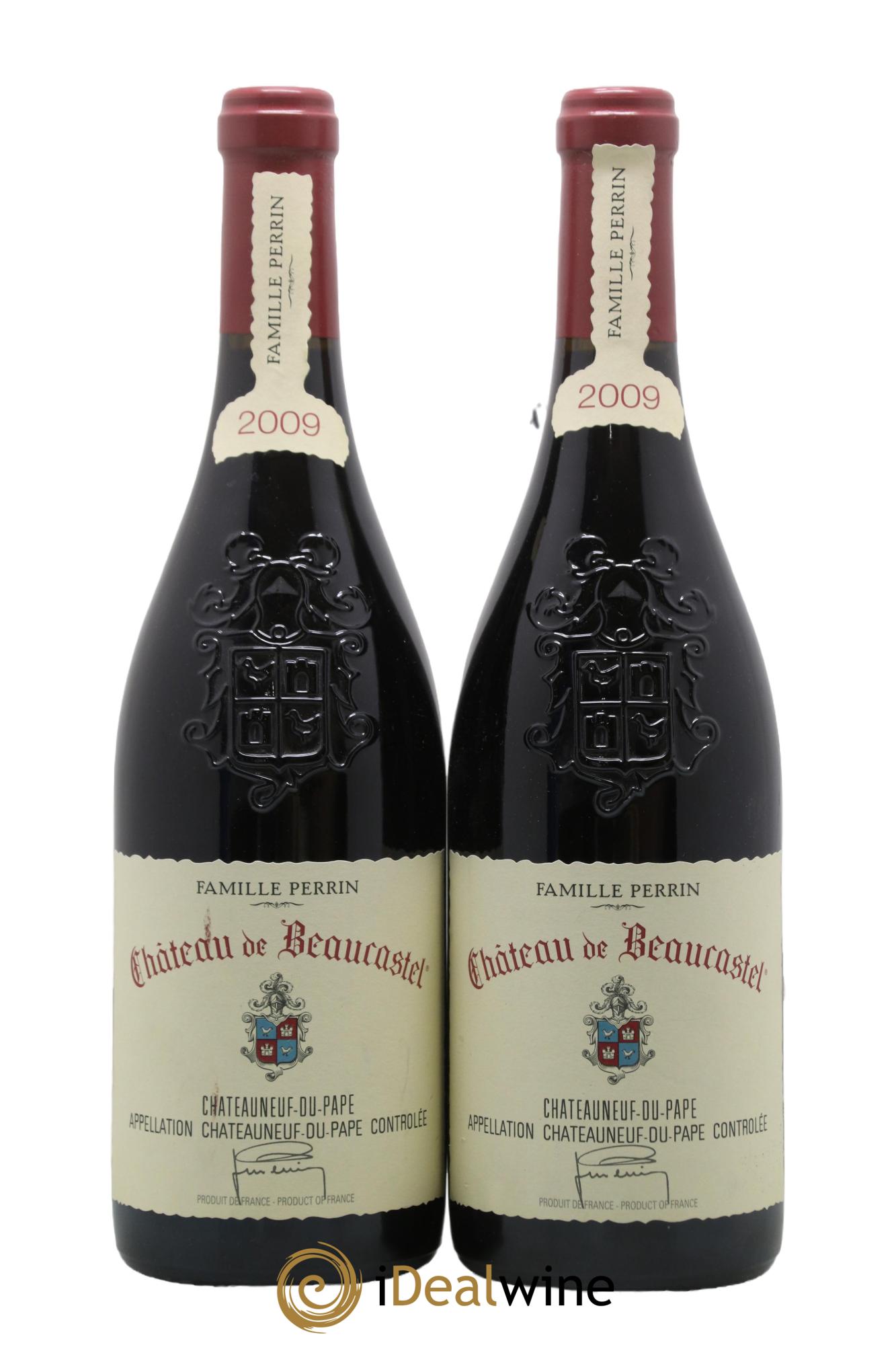 Châteauneuf-du-Pape Château de Beaucastel Famille Perrin 2009 - Lot de 2 bouteilles - 0