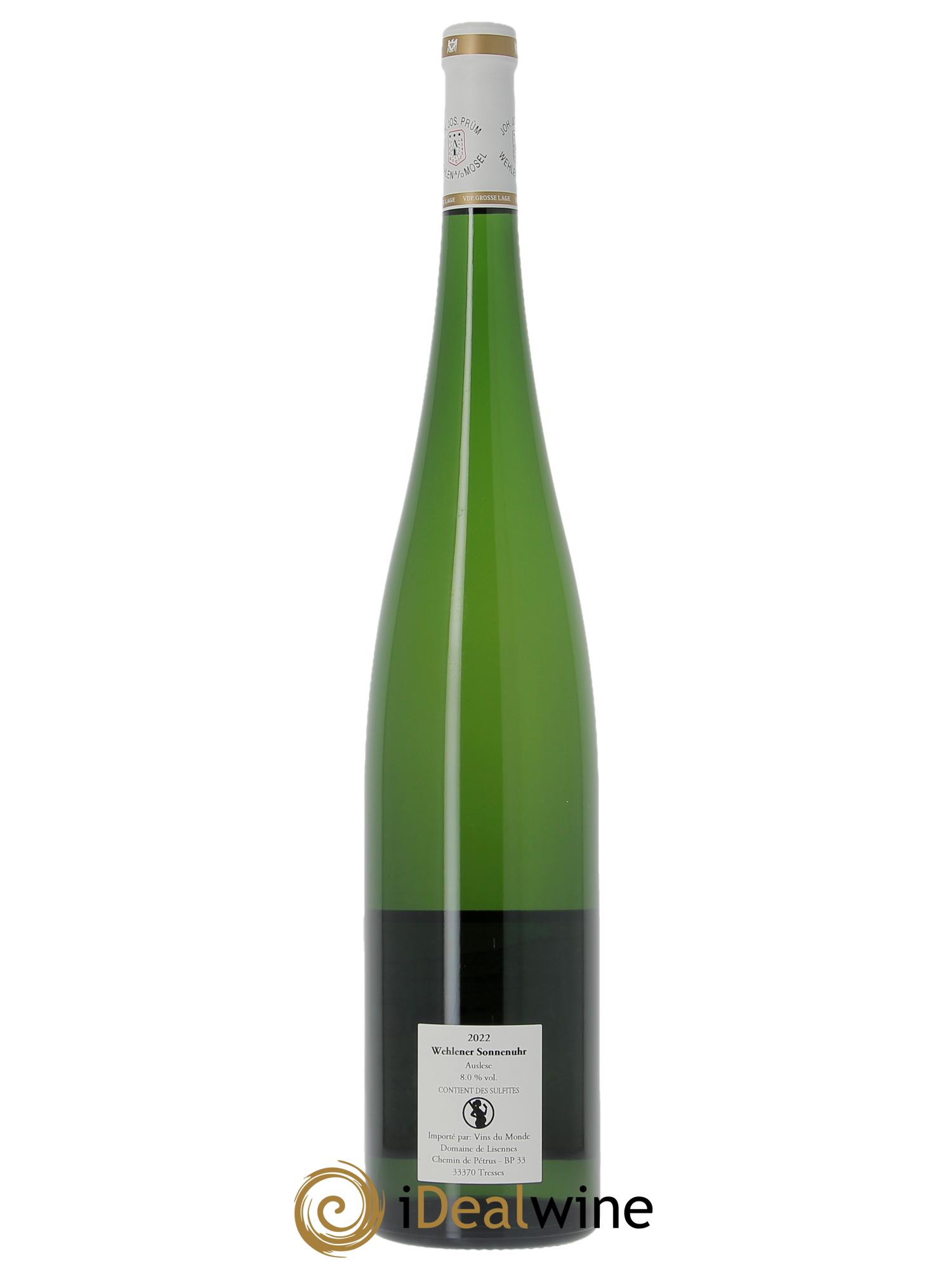 Riesling Joh. Jos. Prum Wehlener Sonnenuhr Auslese Gold Capsule 2022 - Lote de 1 Magnum - 2