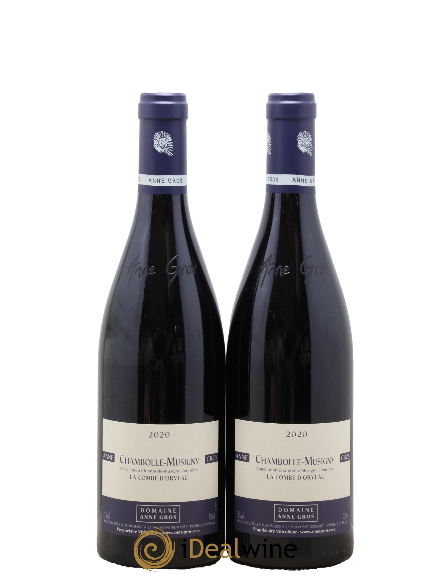 Chambolle-Musigny La Combe d'Orveau Anne Gros 2020 - Lotto di 2 bottiglie - 0