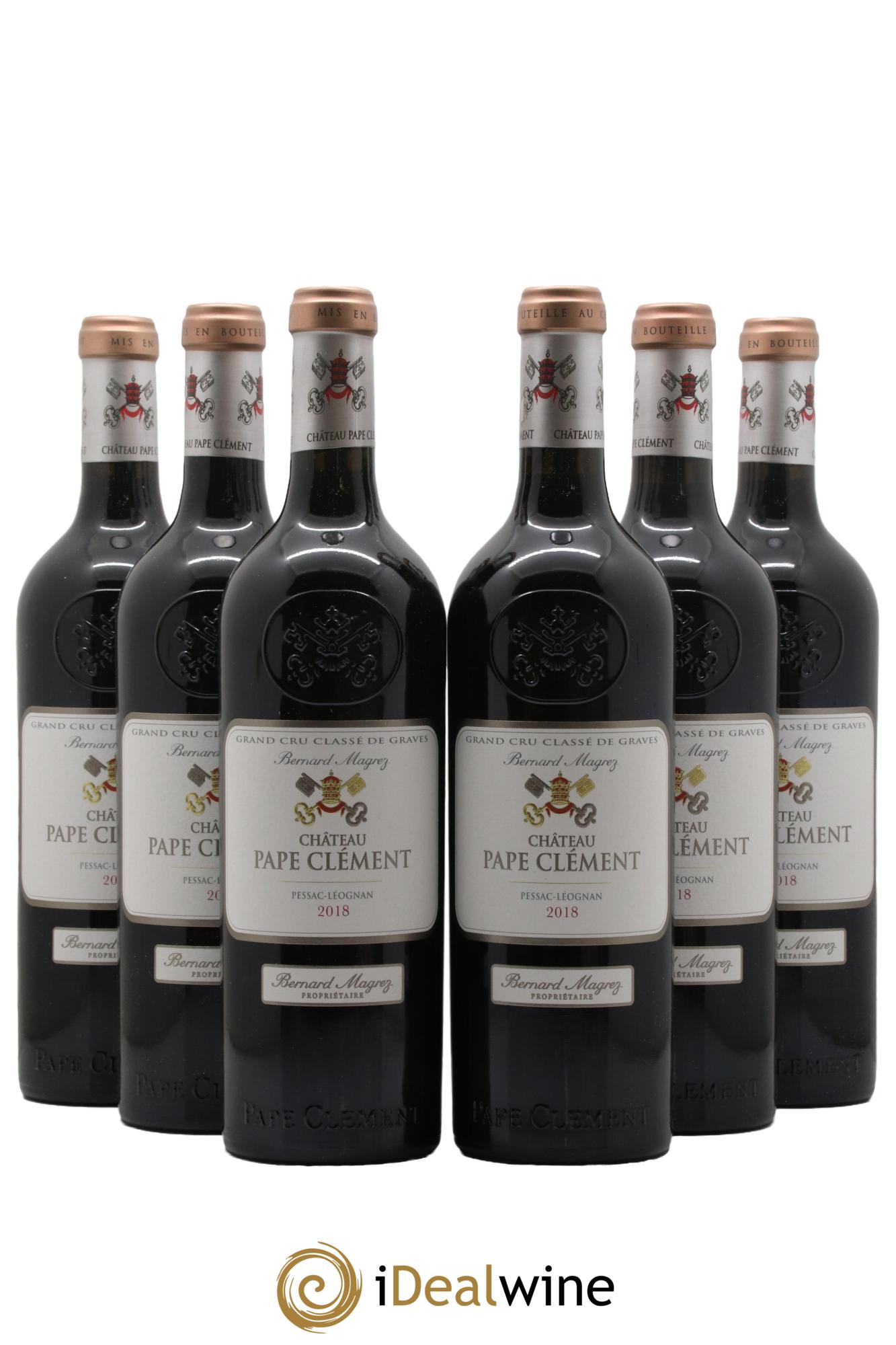 Château Pape Clément Cru Classé de Graves  2018 - Posten von 6 Flaschen - 0