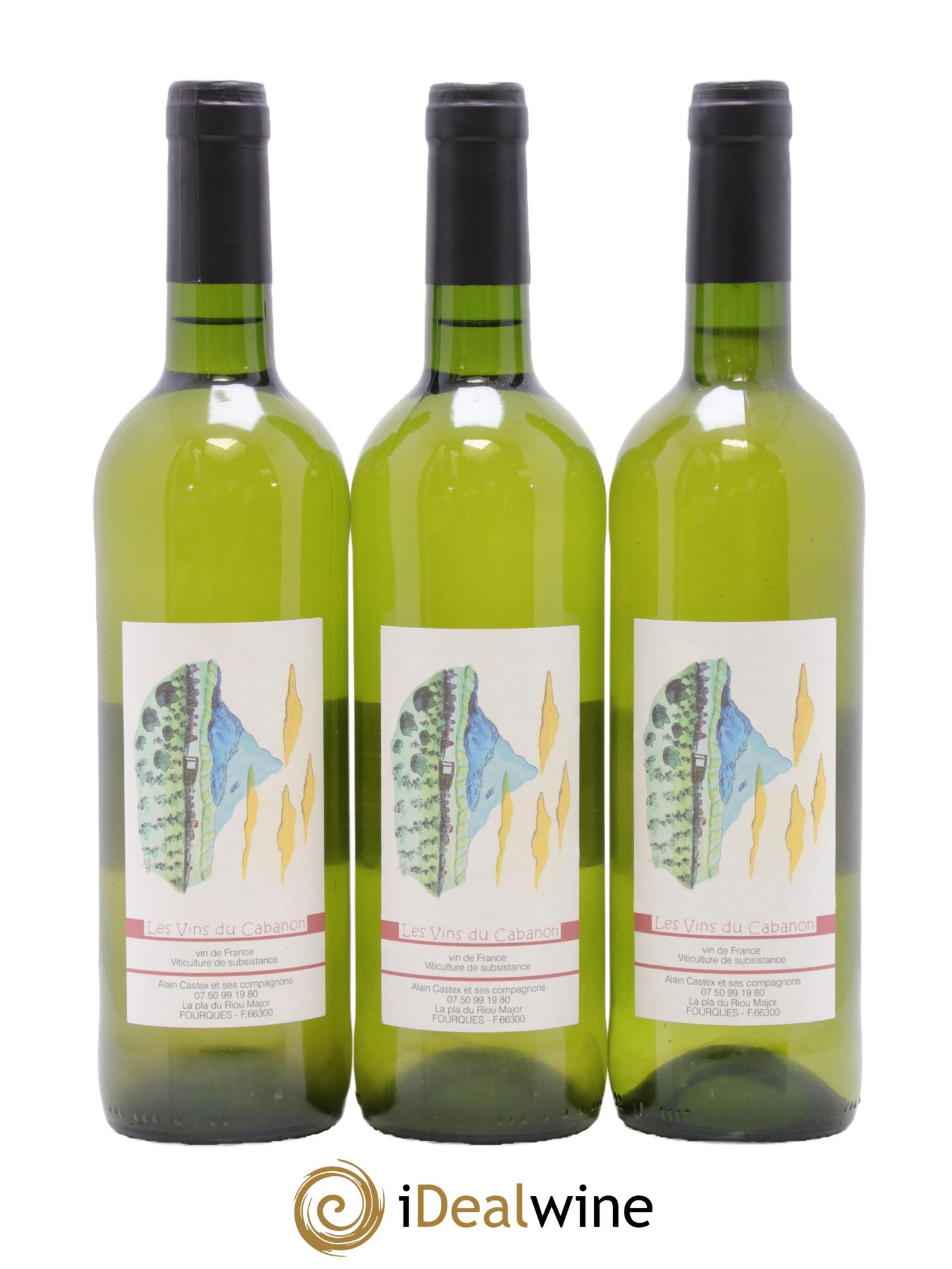 Vin de France Tir à Blanc Les Vins du Cabanon - Alain Castex 2020 - Lot of 3 bottles - 0