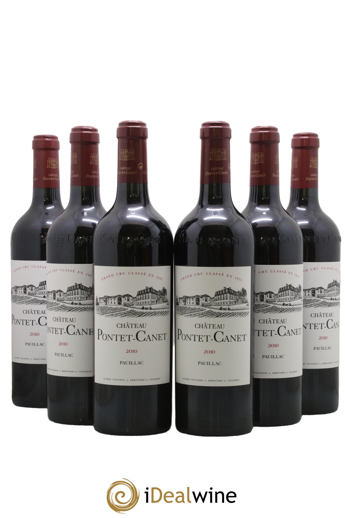 Château Pontet Canet 5ème Grand Cru Classé 2010 - Lotto di 6 bottiglie - 0