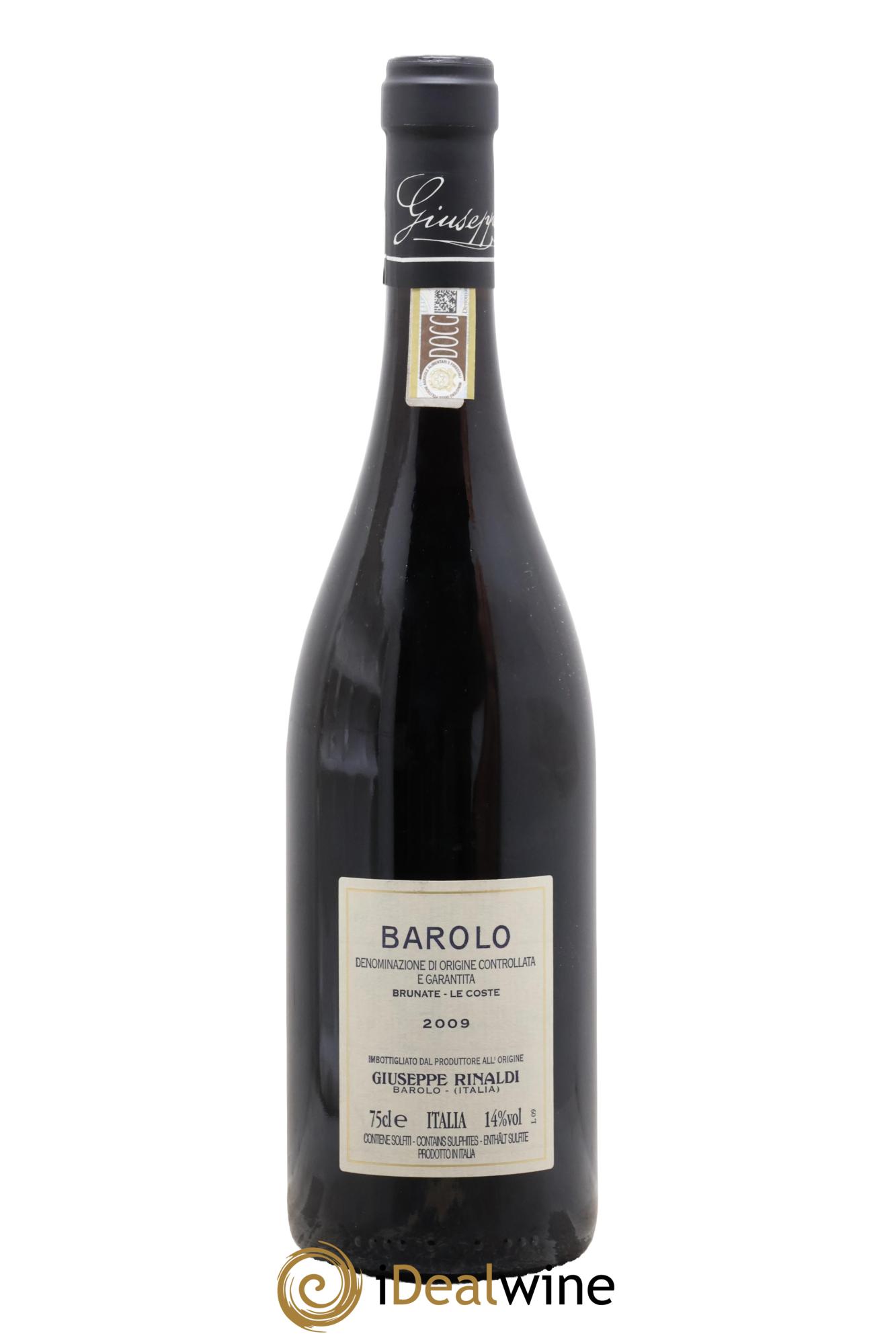 Barolo DOCG Brunate Le Coste Giuseppe Rinaldi 2009 - Posten von 1 Flasche - 1