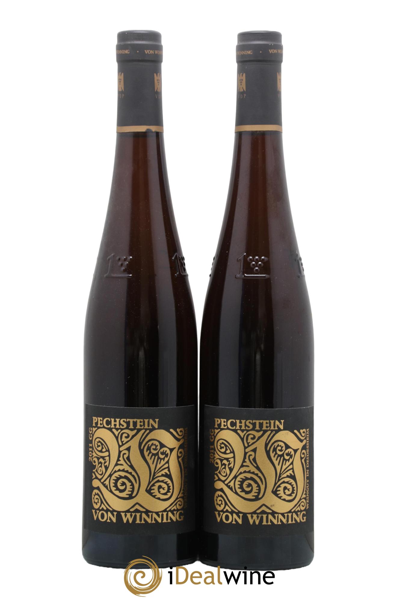 Allemagne Pfalz Pechstein GG von Winning 2011 - Lot de 2 bouteilles - 0