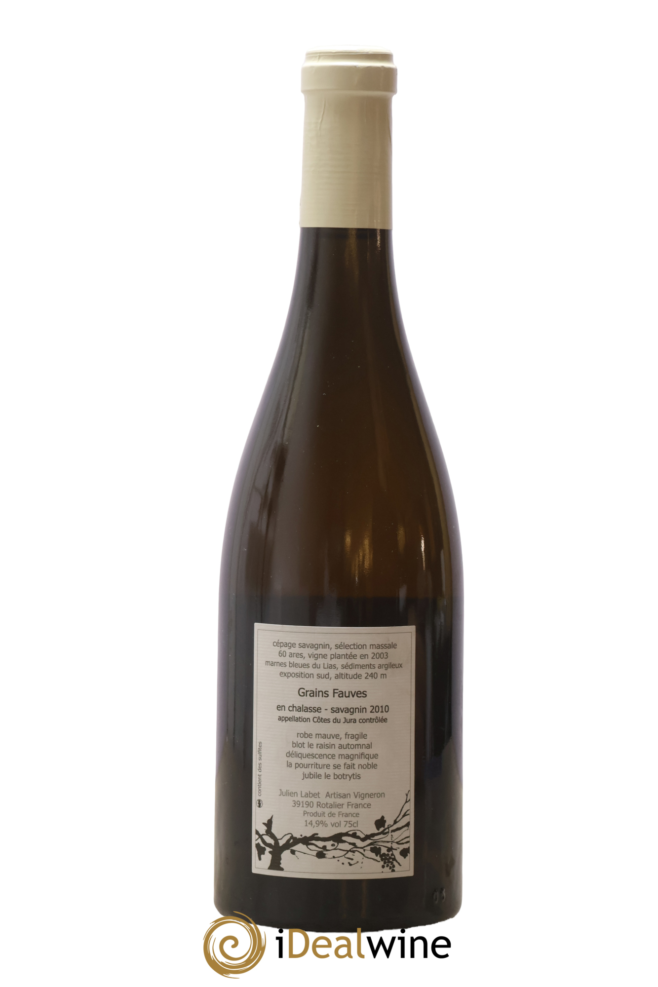 Côtes du Jura Grains Fauve En Chalasse Labet 2010 - Lot of 1 bottle - 1