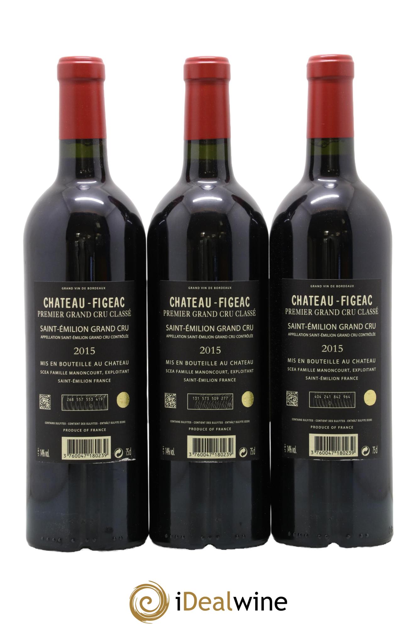 Château Figeac 1er Grand Cru Classé A 2015 - Lot of 6 bottles - 4