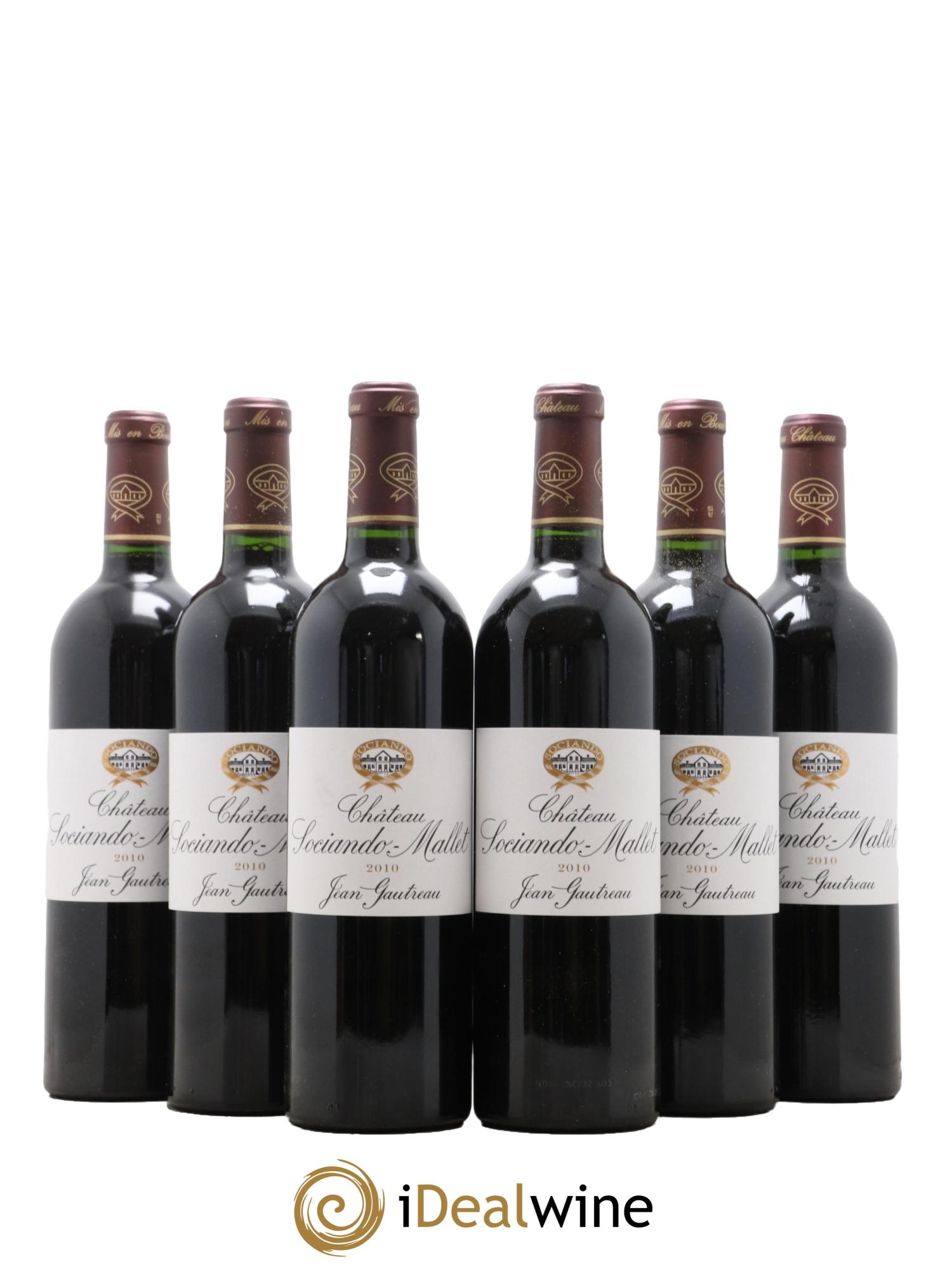 Château Sociando Mallet 2010 - Lot de 6 bouteilles - 0