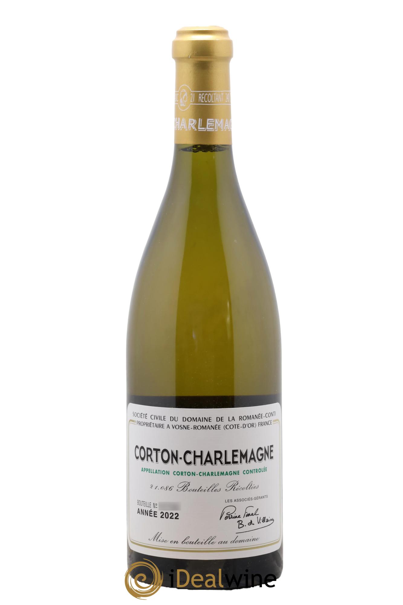 Corton-Charlemagne Grand Cru Domaine de la Romanée-Conti 2022 - Lot de 1 bouteille - 0
