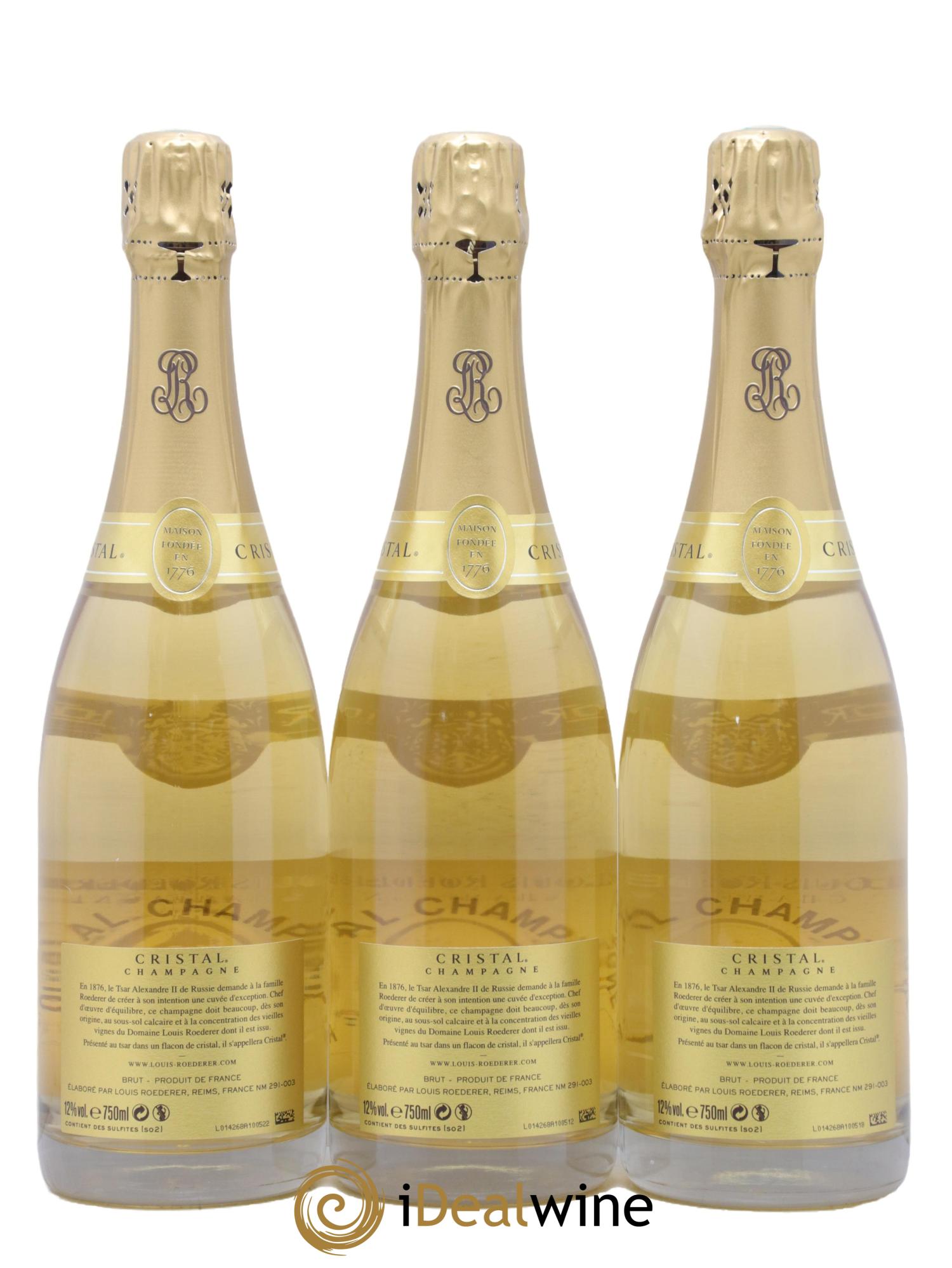 Cristal Louis Roederer 2013 - Posten von 3 Flaschen - 1