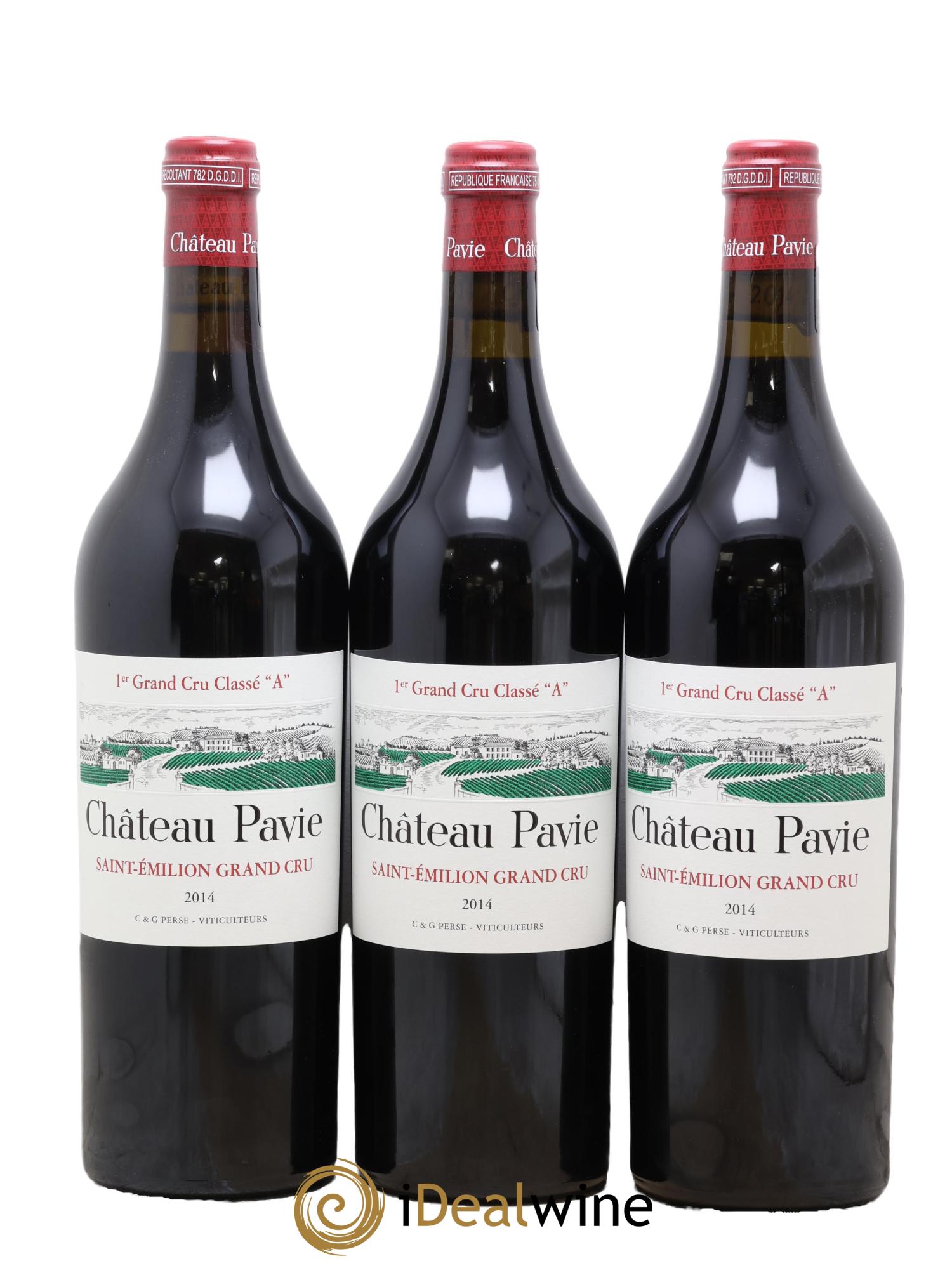 Château Pavie 1er Grand Cru Classé A 2014 - Lotto di 6 bottiglie - 3
