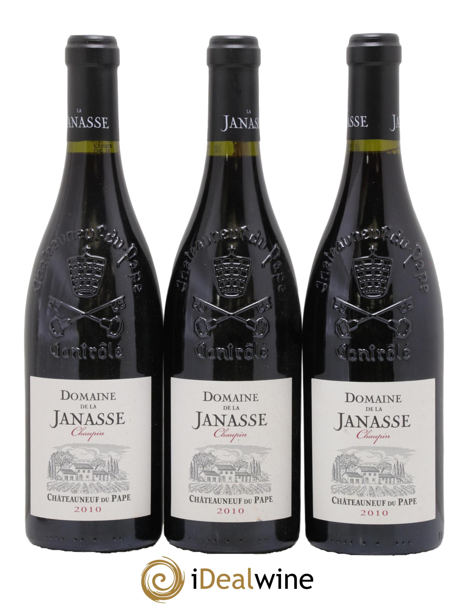 Châteauneuf-du-Pape Cuvée Chaupin La Janasse (Domaine de) 2010 - Lot de 3 bouteilles - 0