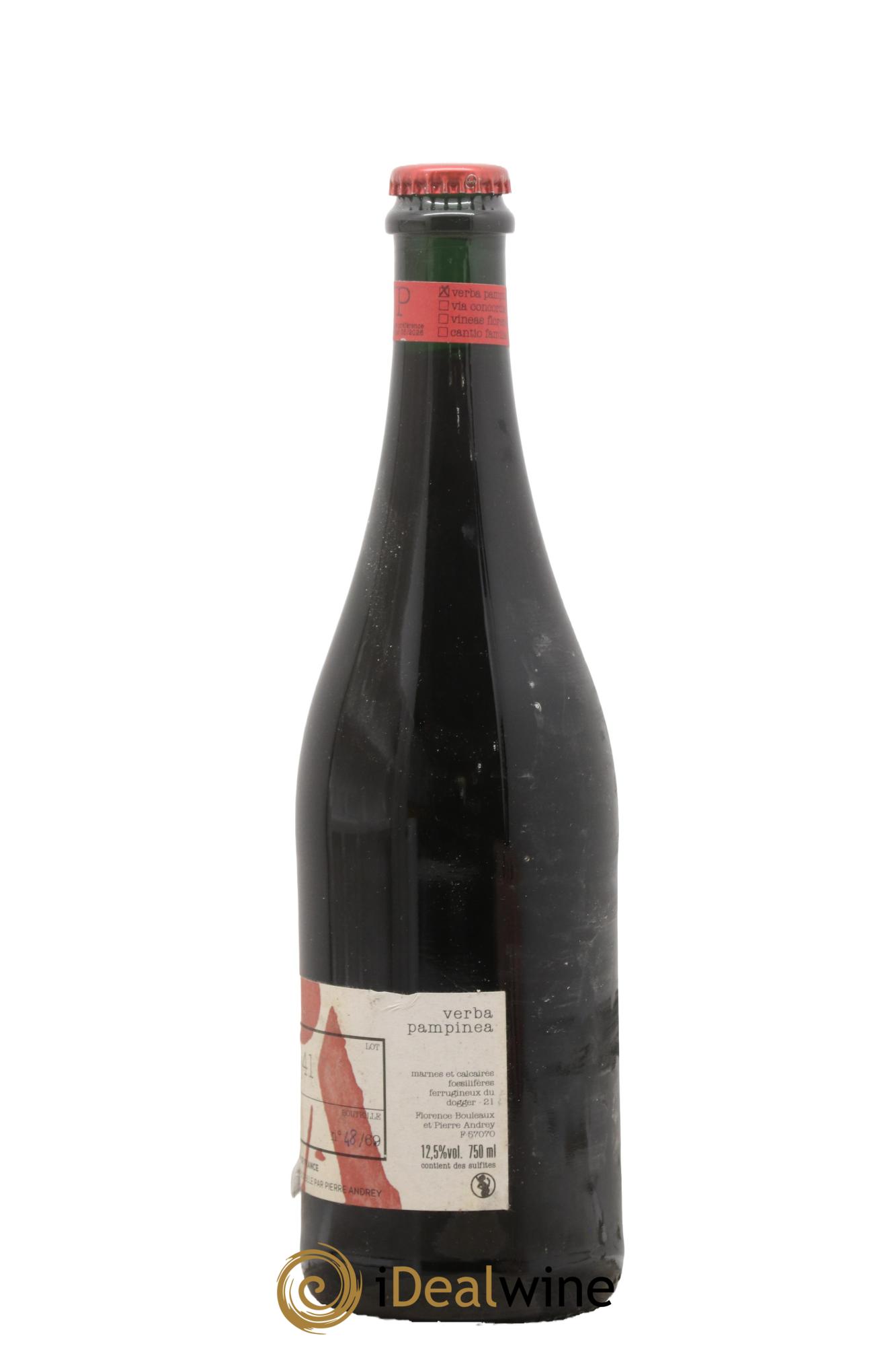Vin de France Verba Pampinea Pinot Noir Florence Bouleaux et Pierre Andrey 2020 - Lot de 1 bouteille - 1