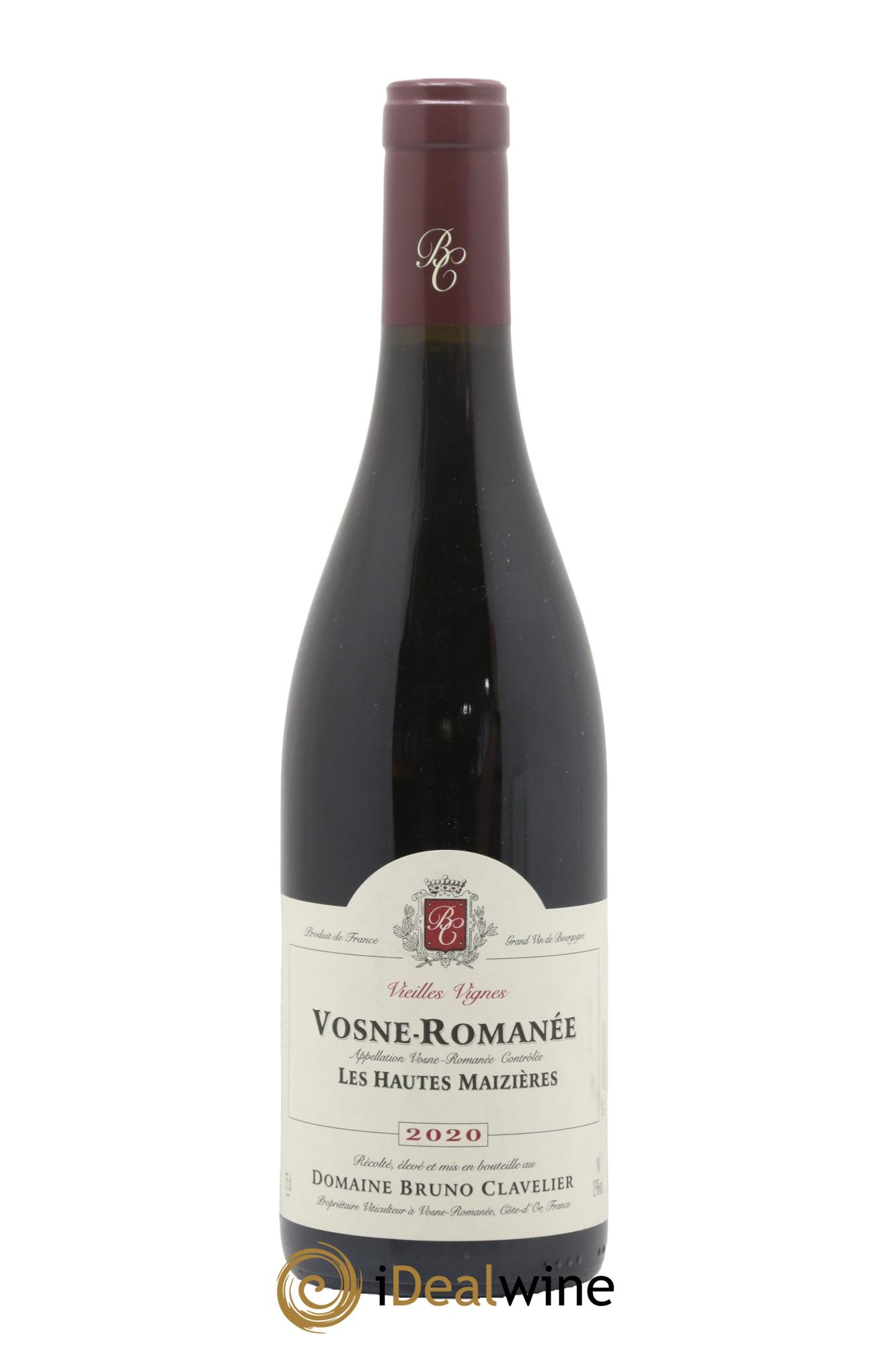 Vosne-Romanée Vieilles Vignes Les Hautes Maizières Bruno Clavelier 2020 - Lot de 1 bouteille - 0