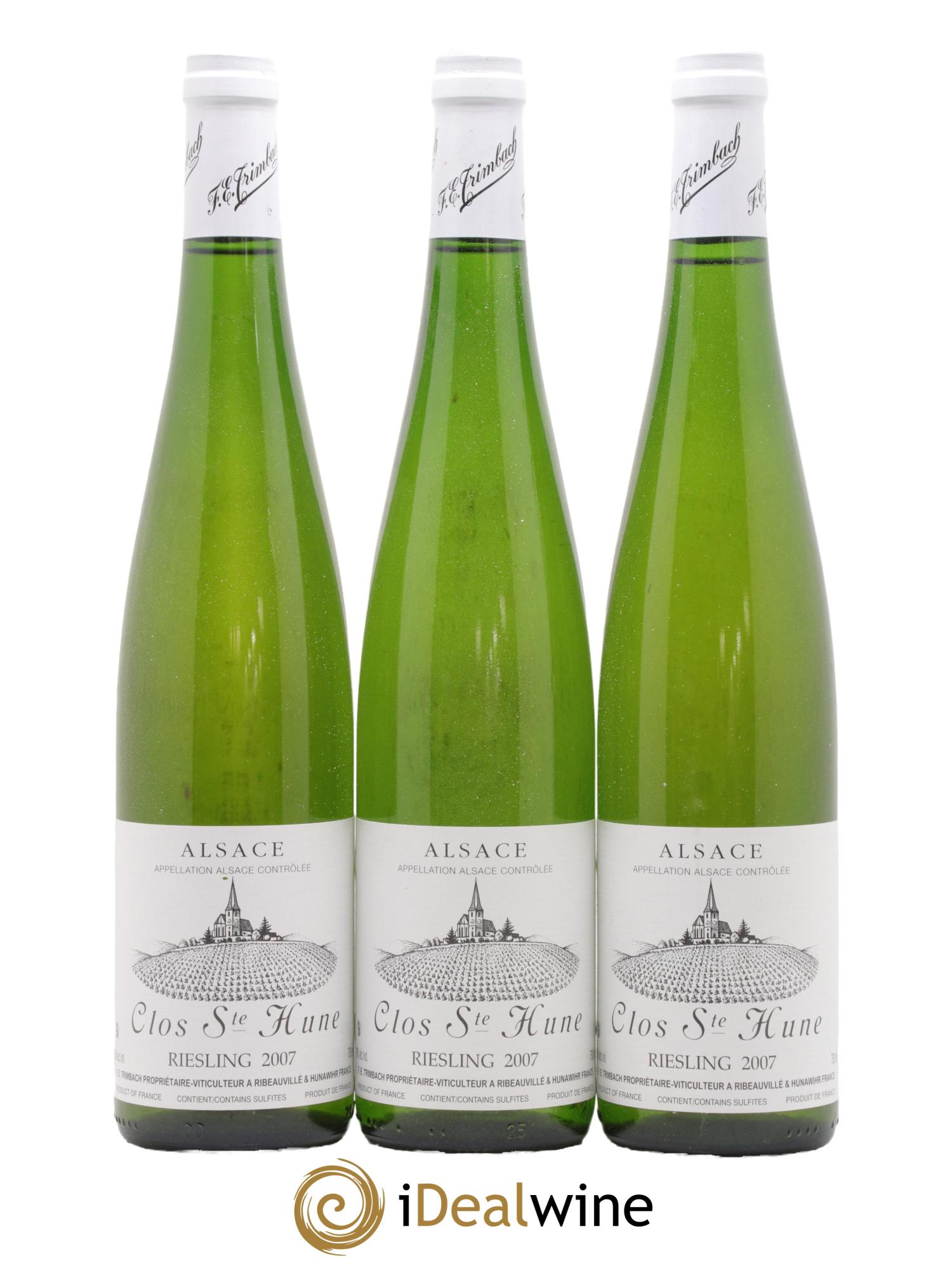 Alsace Riesling Clos Sainte-Hune Trimbach (Domaine) 2007 - Lot de 3 bouteilles - 1