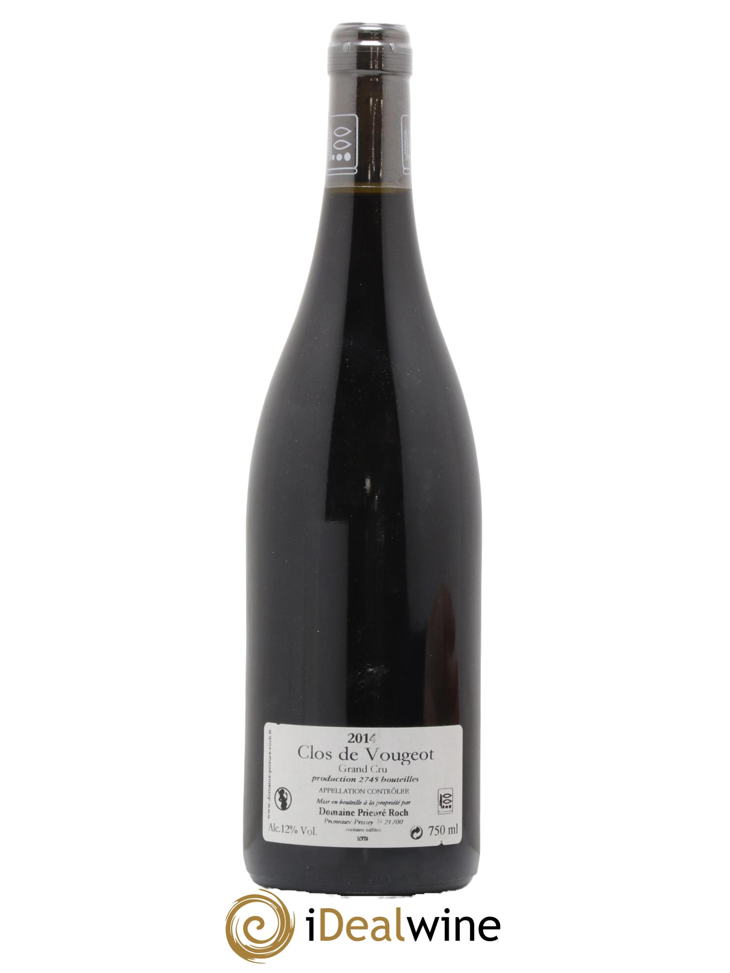 Clos de Vougeot Grand Cru Prieuré Roch 2014 - Lot of 1 bottle - 1