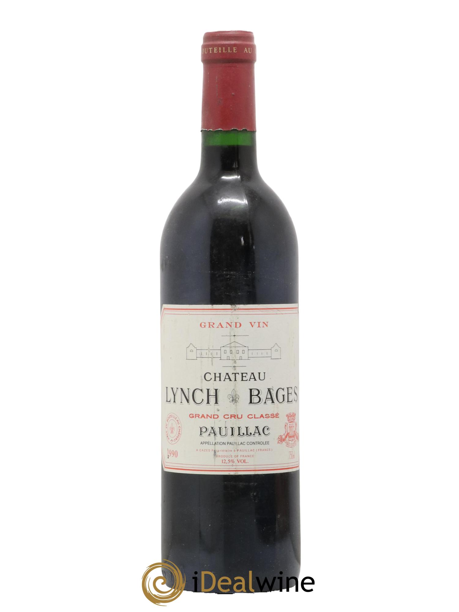 Château Lynch Bages 5ème Grand Cru Classé 1990 - Lot de 1 bouteille - 0