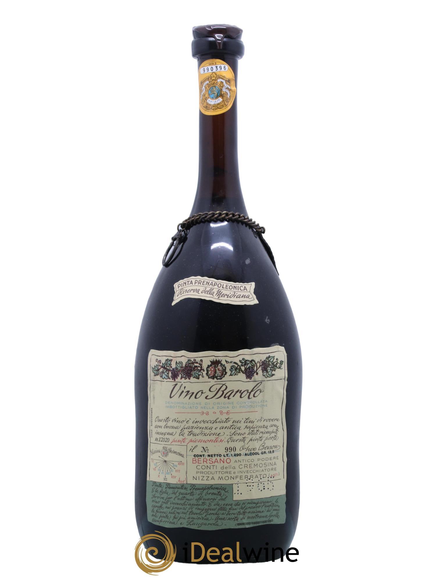 Barolo Bersano 1965 - Lot de 1 magnum - 0