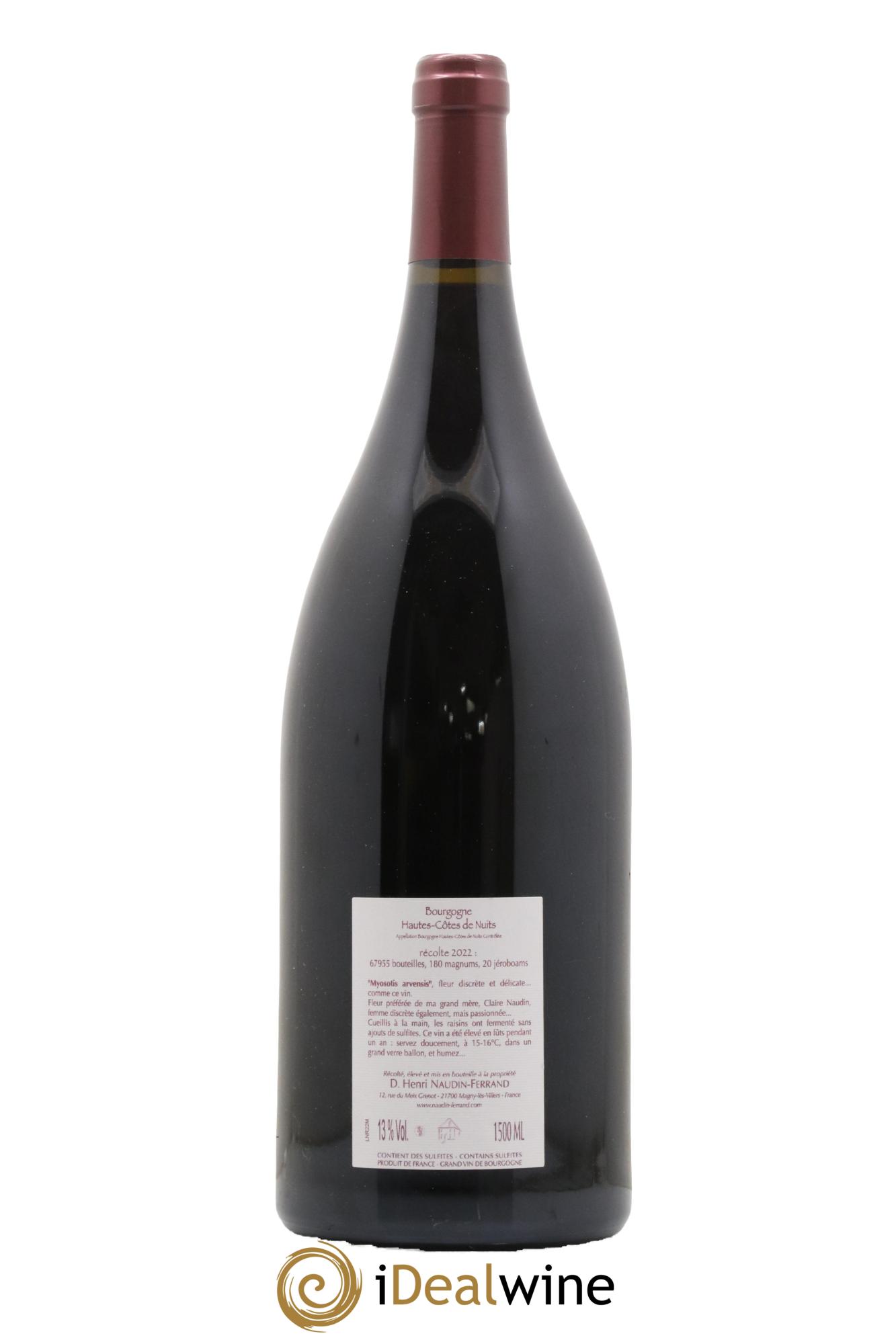 Hautes-Côtes de Nuits Claire Naudin Myosotis Avensis 2022 - Lot de 1 magnum - 1