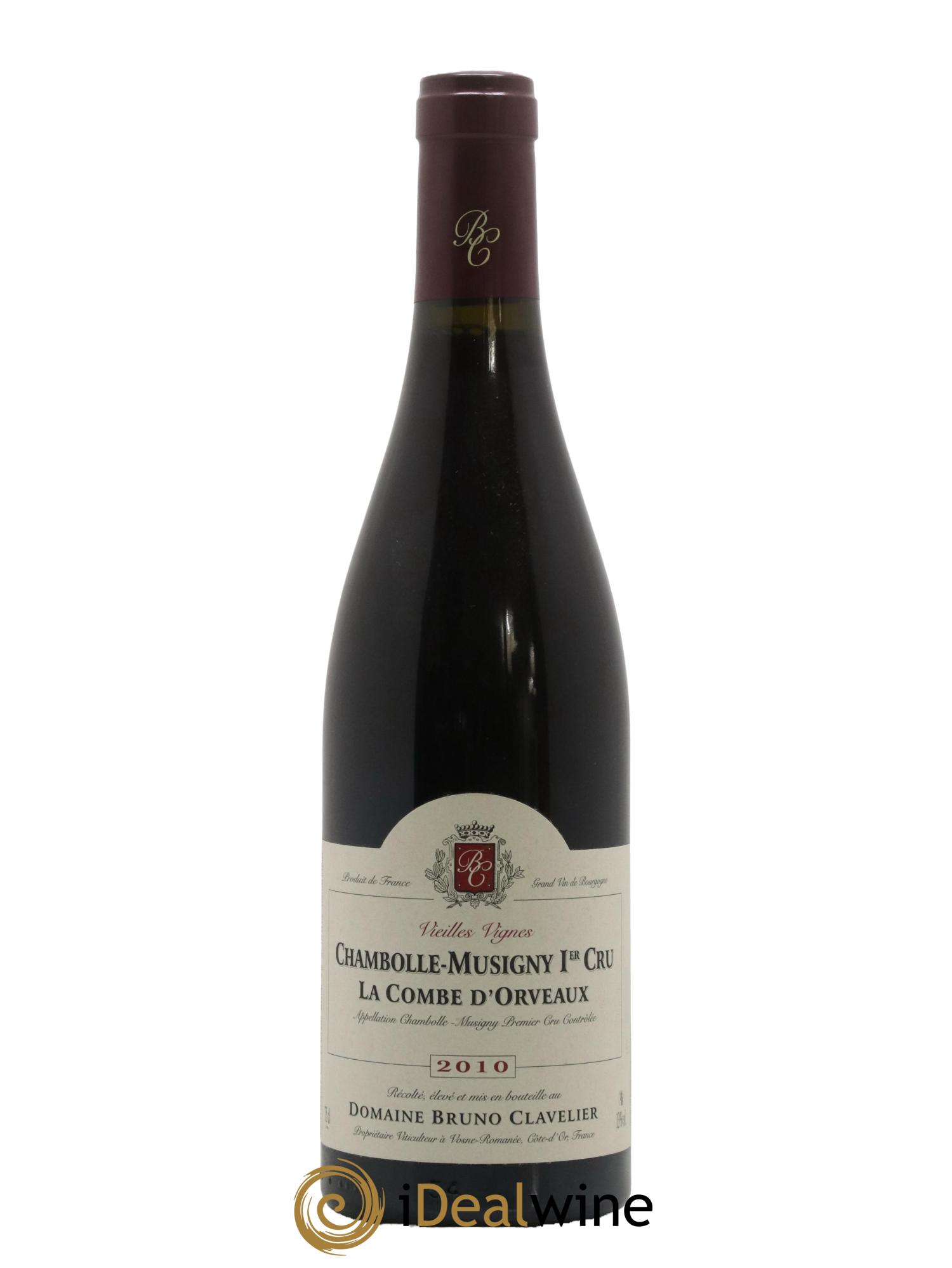 Chambolle-Musigny 1er Cru La Combe d'Orveaux Vieilles Vignes Bruno Clavelier 2010 - Lot de 1 bouteille - 0