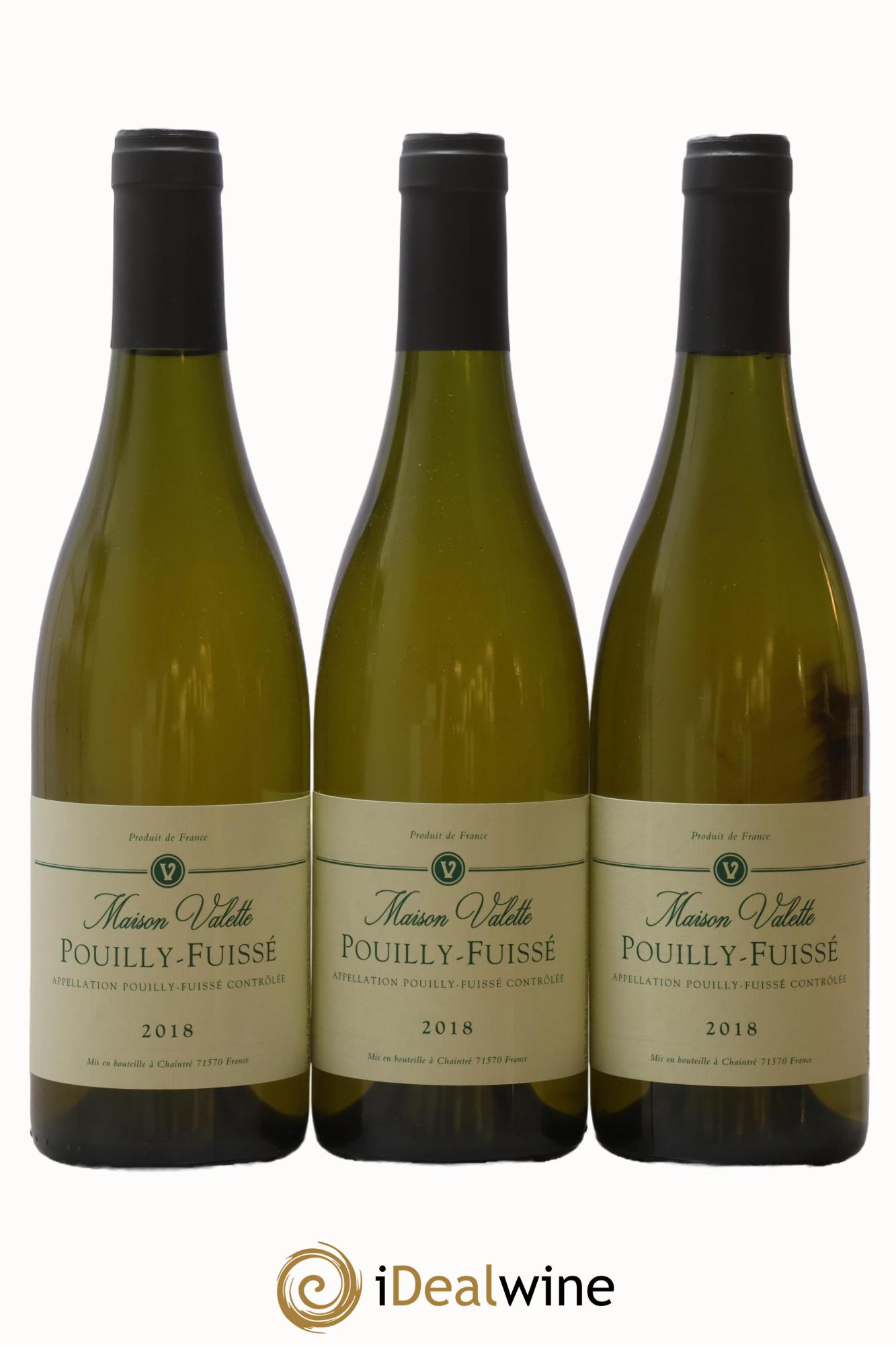 Pouilly-Fuissé Valette (Domaine) 2018 - Posten von 3 Flaschen - 0