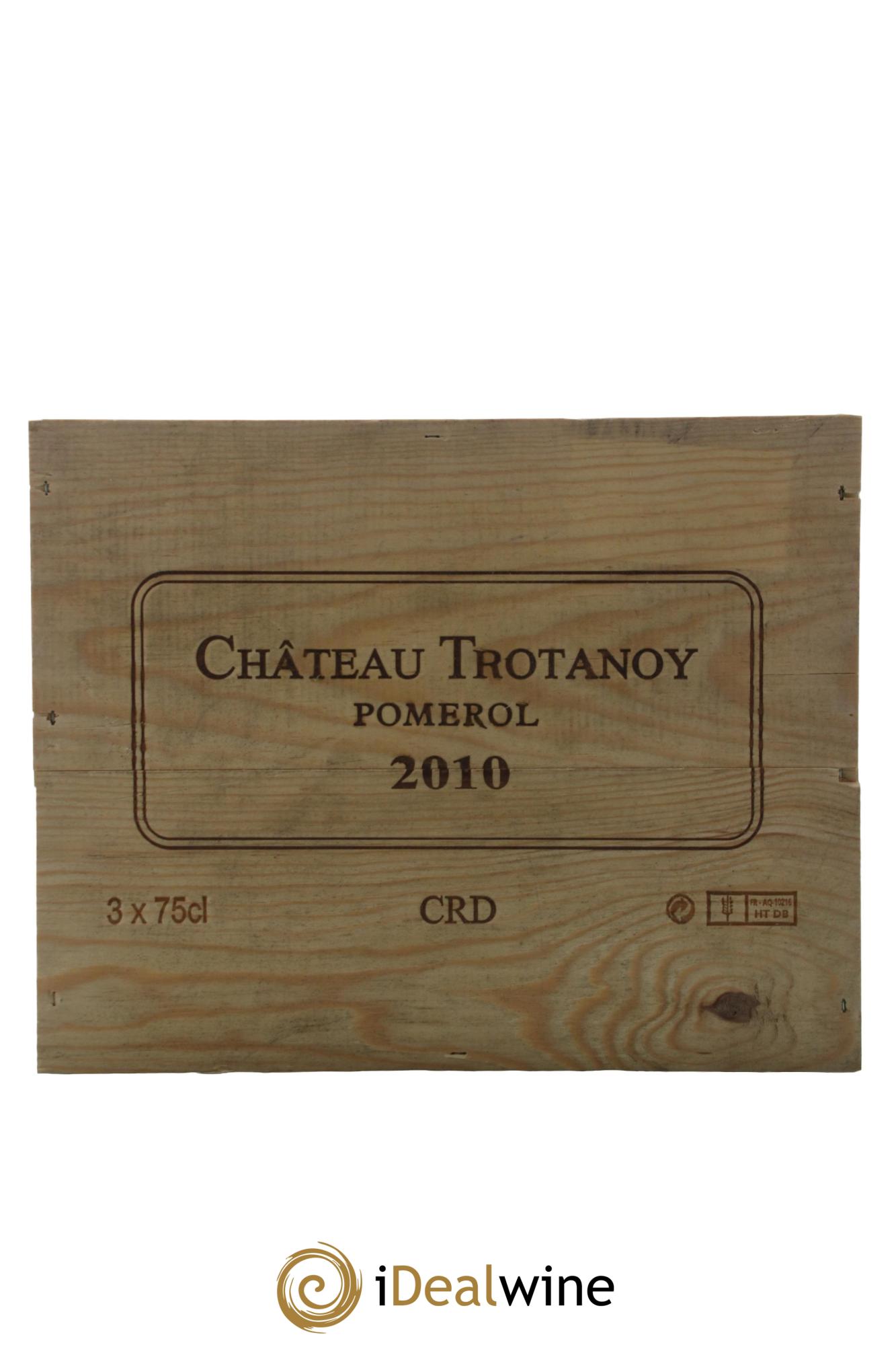 Château Trotanoy 2010 - Lot of 3 bottles - 2