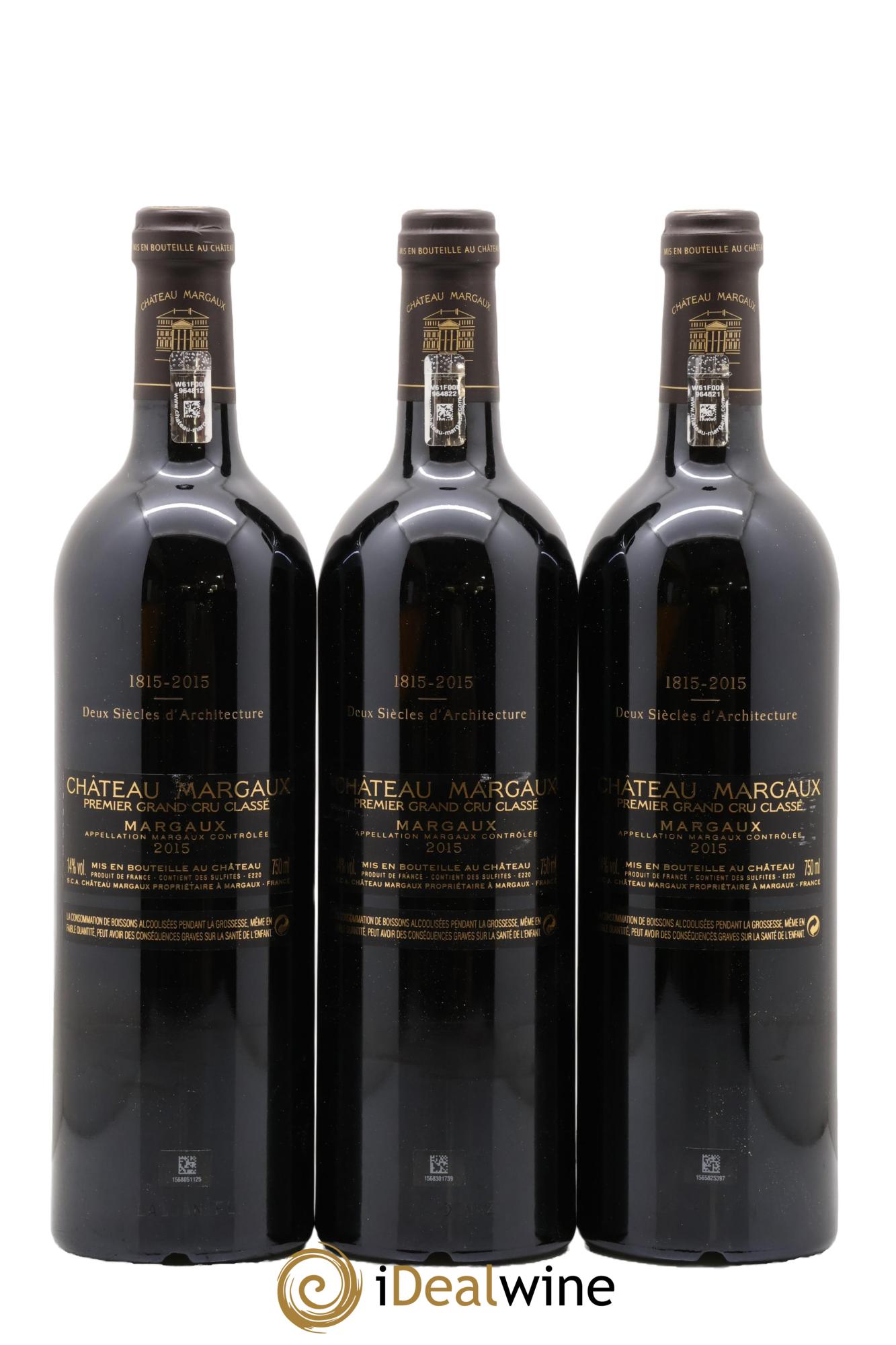 Château Margaux 1er Grand Cru Classé 2015 - Lot de 6 bouteilles - 2