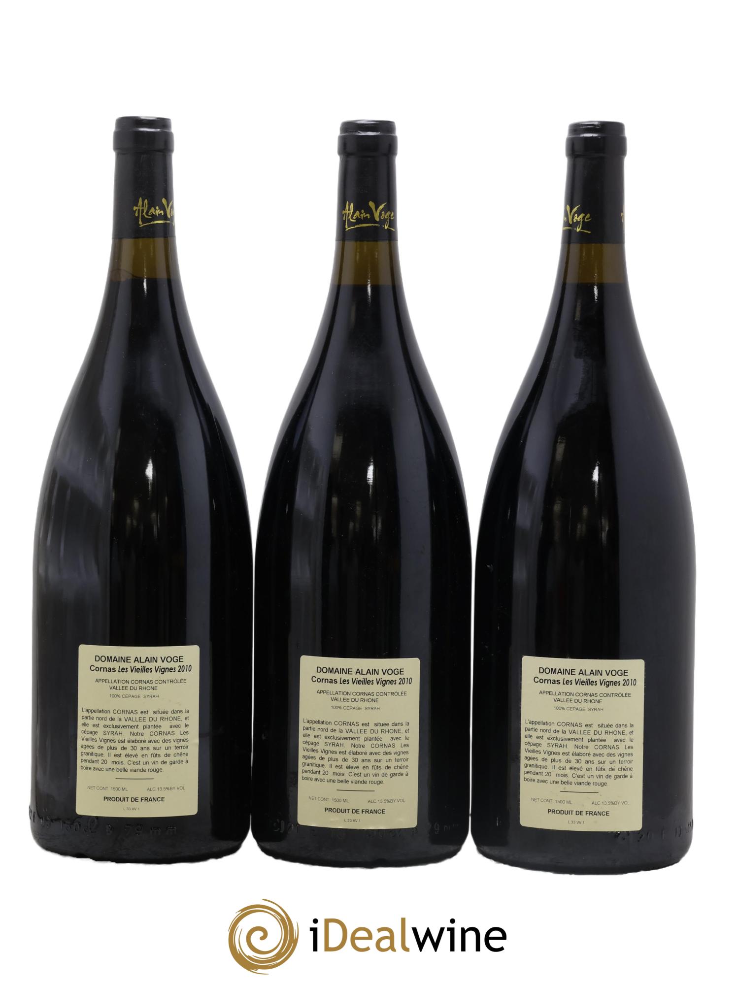 Cornas Les Vieilles Vignes Alain Voge (Domaine) 2010 - Lotto di 3 magnum - 1