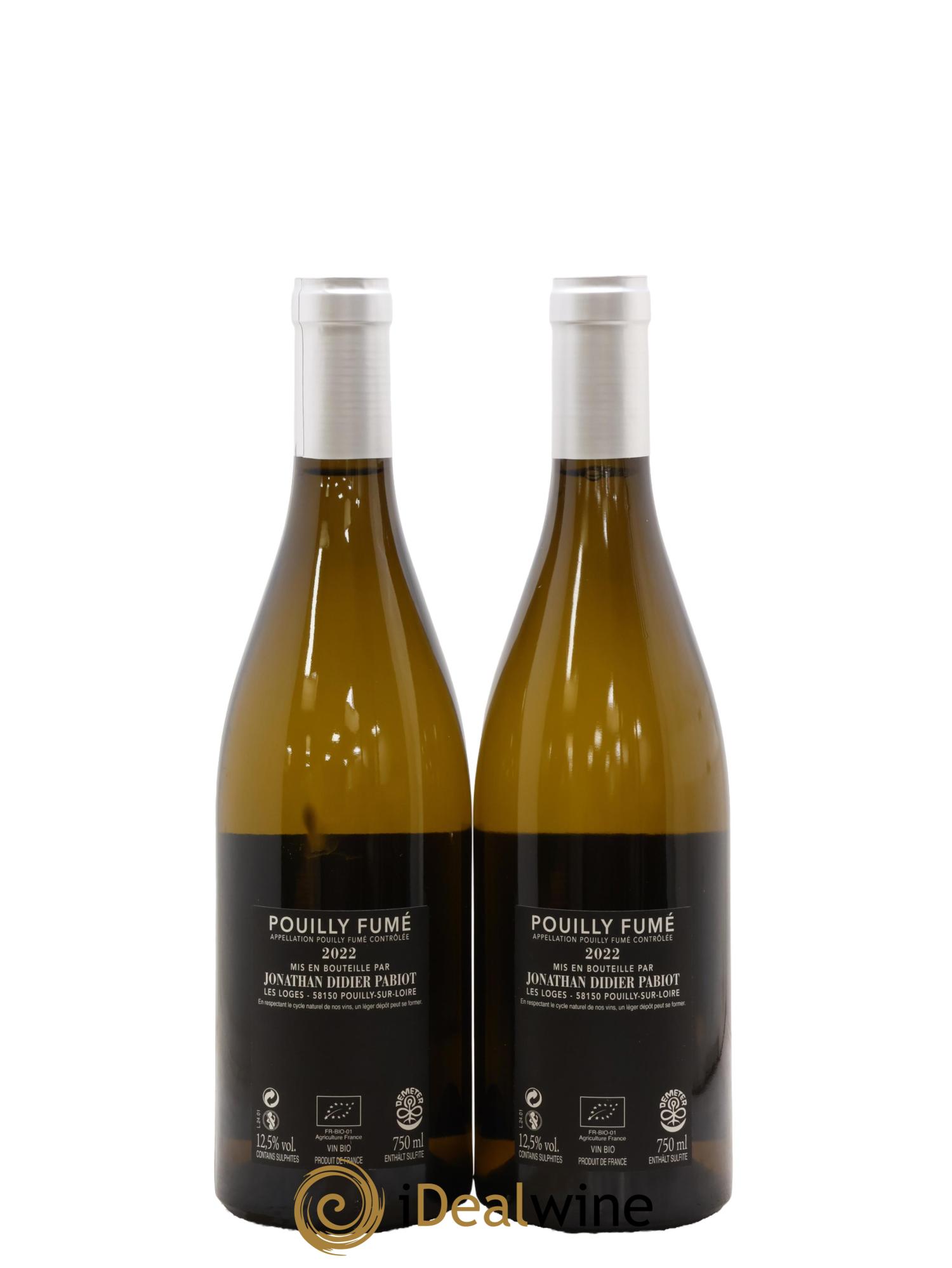 Pouilly-Fumé Luminance (anciennement Prédilection) Jonathan Didier Pabiot 2022 - Lot de 2 bouteilles - 1