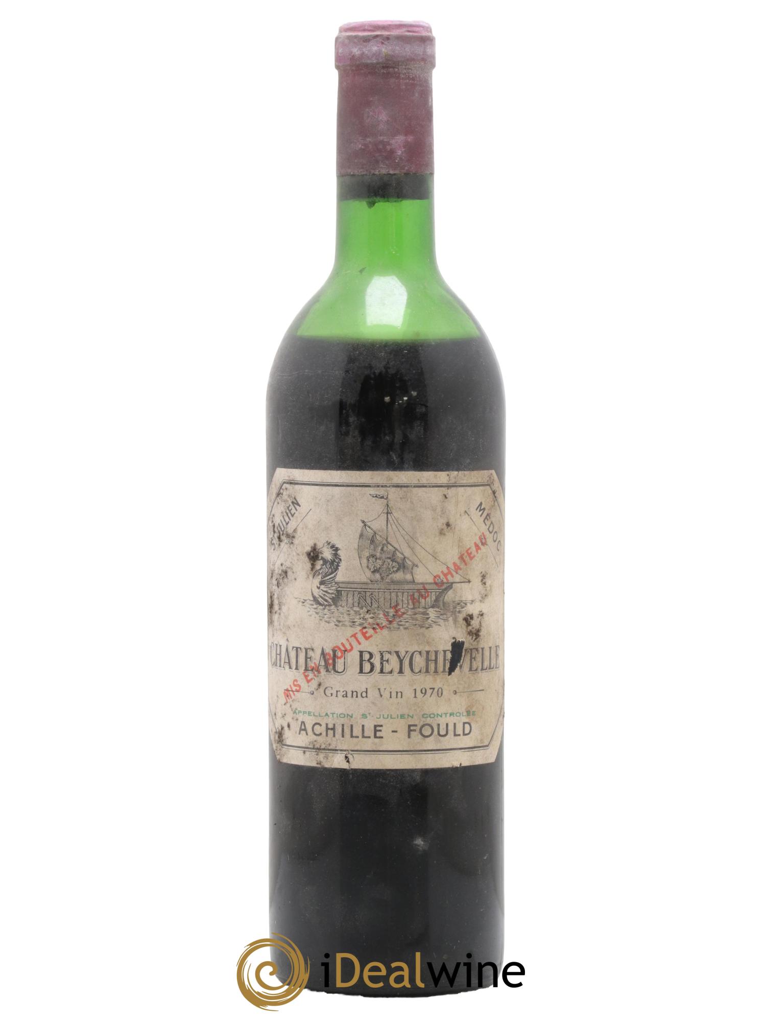 Château Beychevelle 4ème Grand Cru Classé 1970 - Lot de 1 bouteille - 0