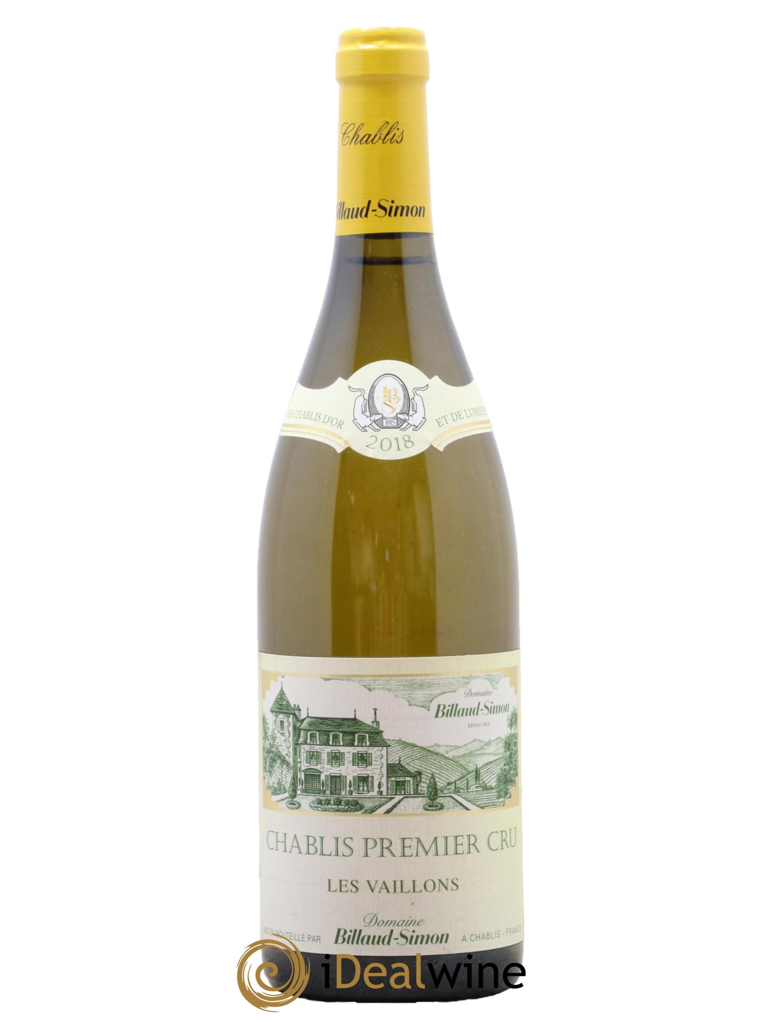 Chablis 1er Cru Les Vaillons Billaud-Simon (Domaine) 2018 - Posten von 1 Flasche - 0